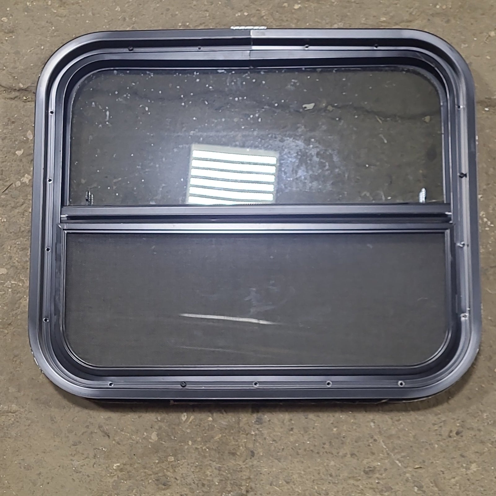 Used Black Radius Opening Window : 23 1/2