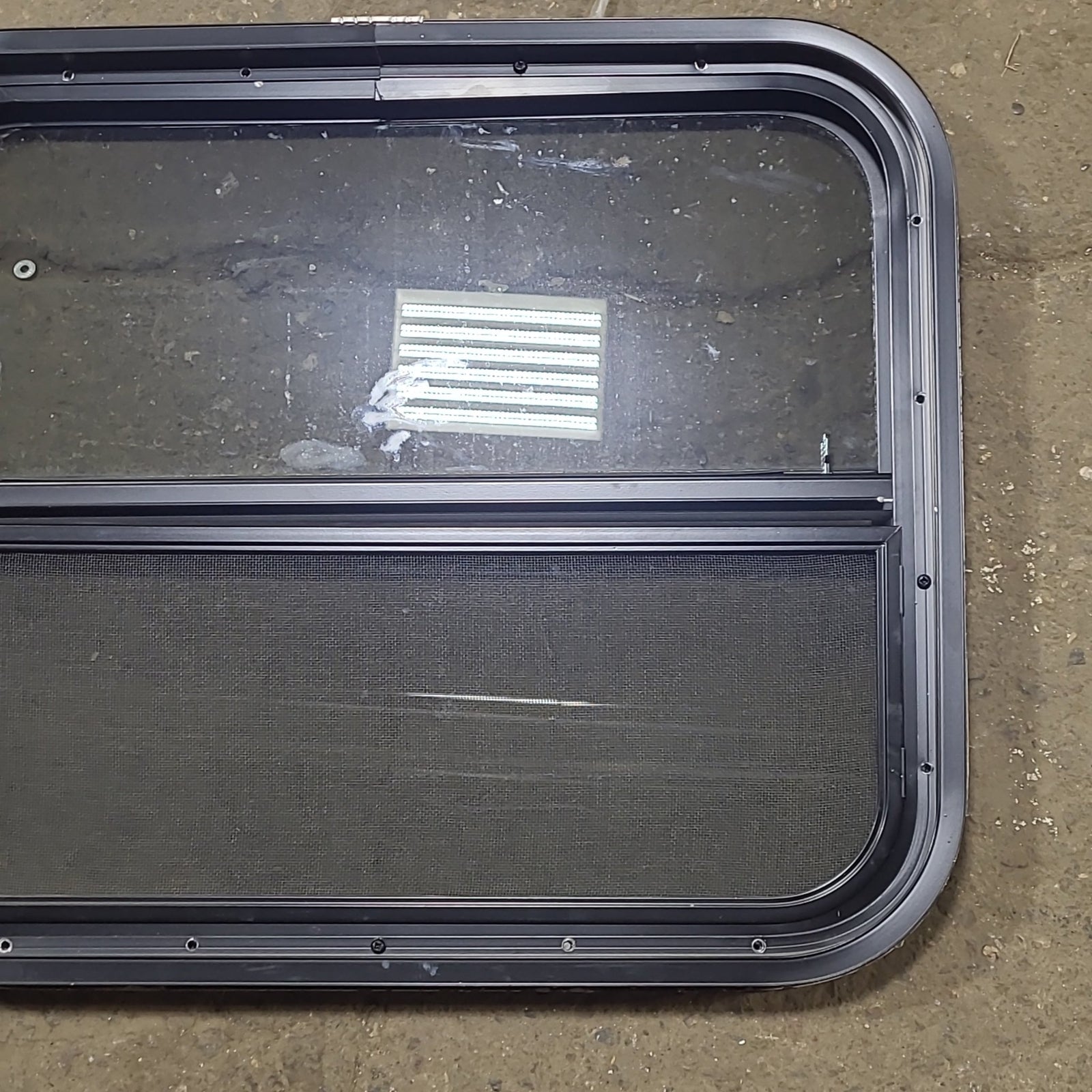 Used Black Radius Opening Window : 23 1/2