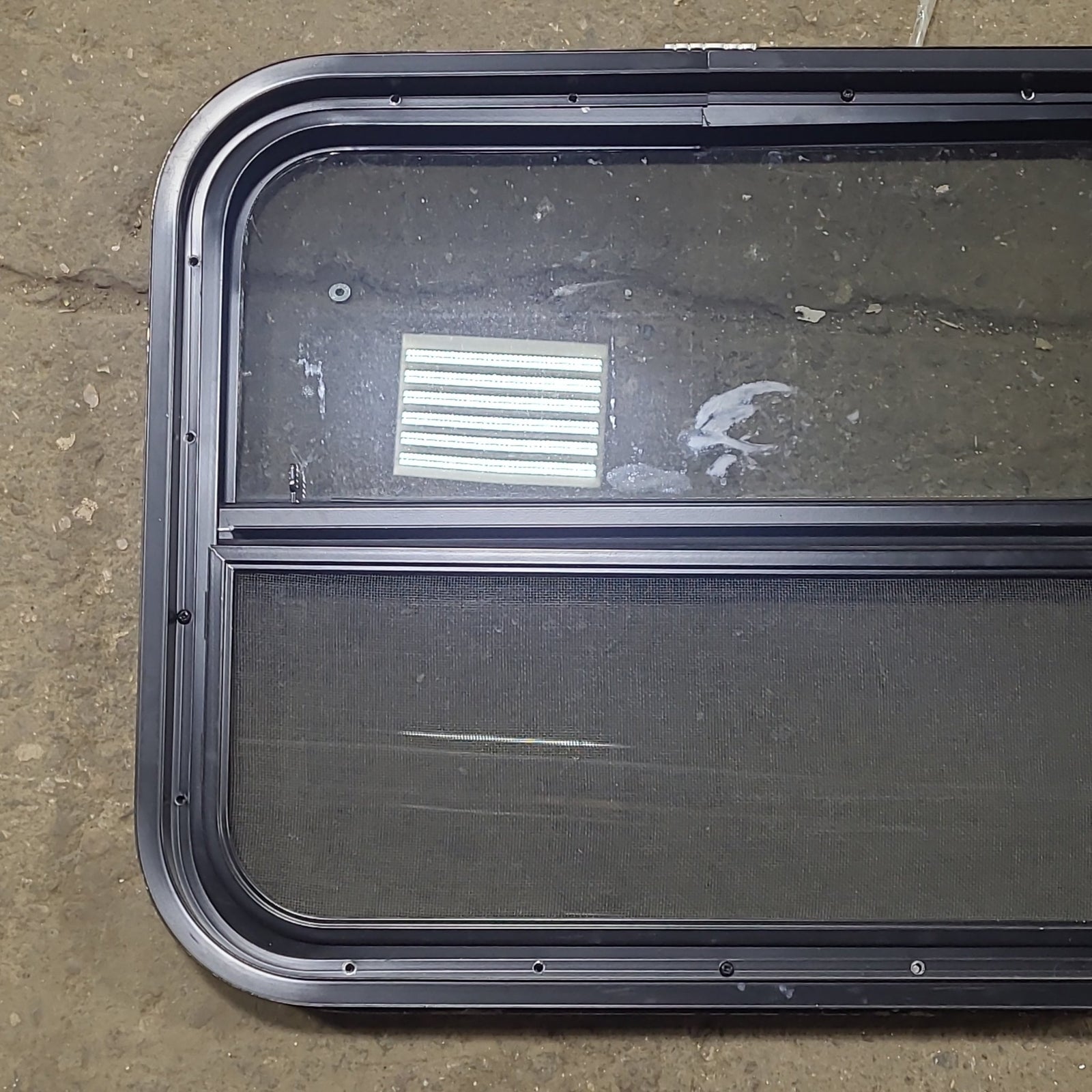 Used Black Radius Opening Window : 23 1/2