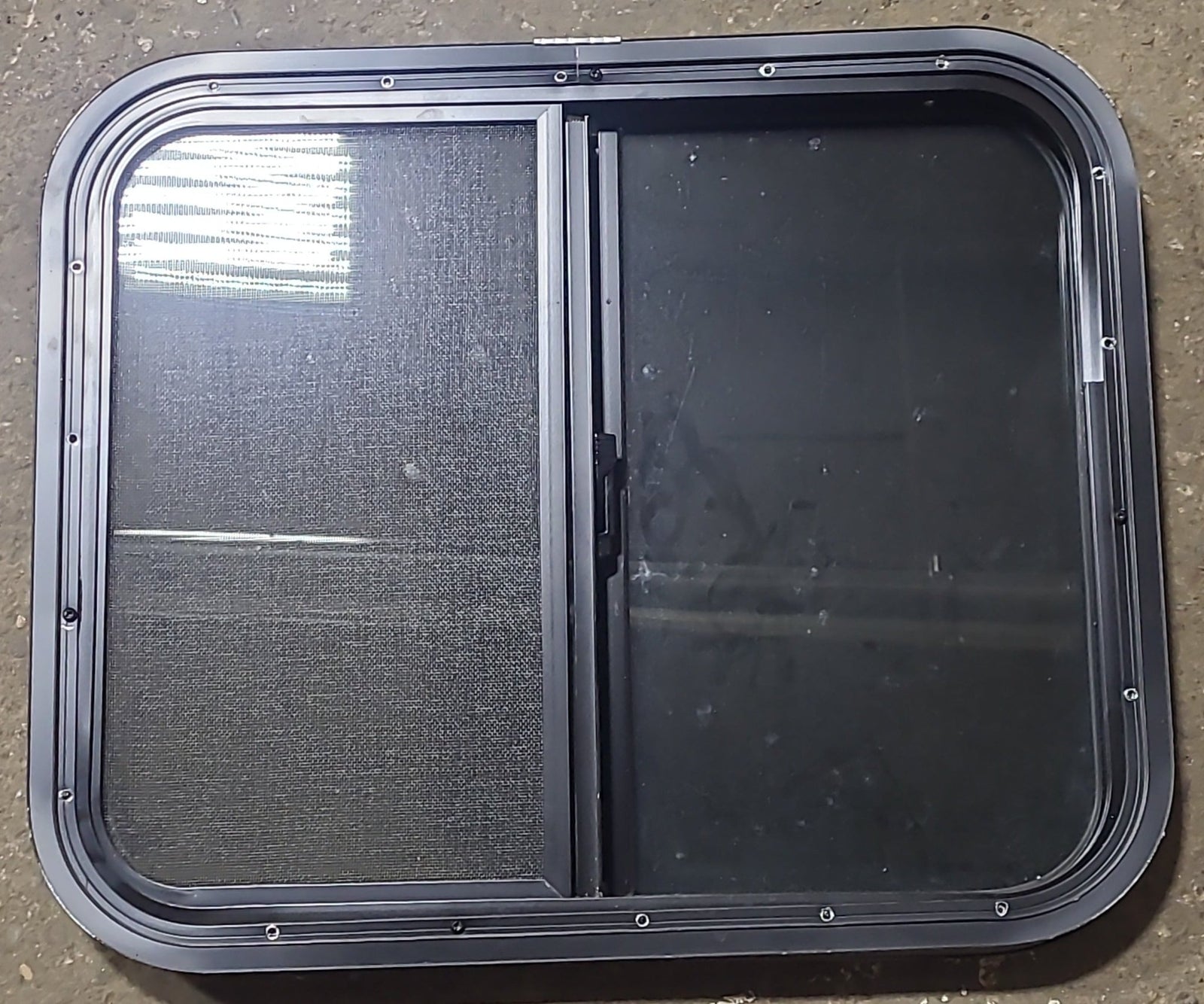 Used Black Radius Opening Window : 23 1/2