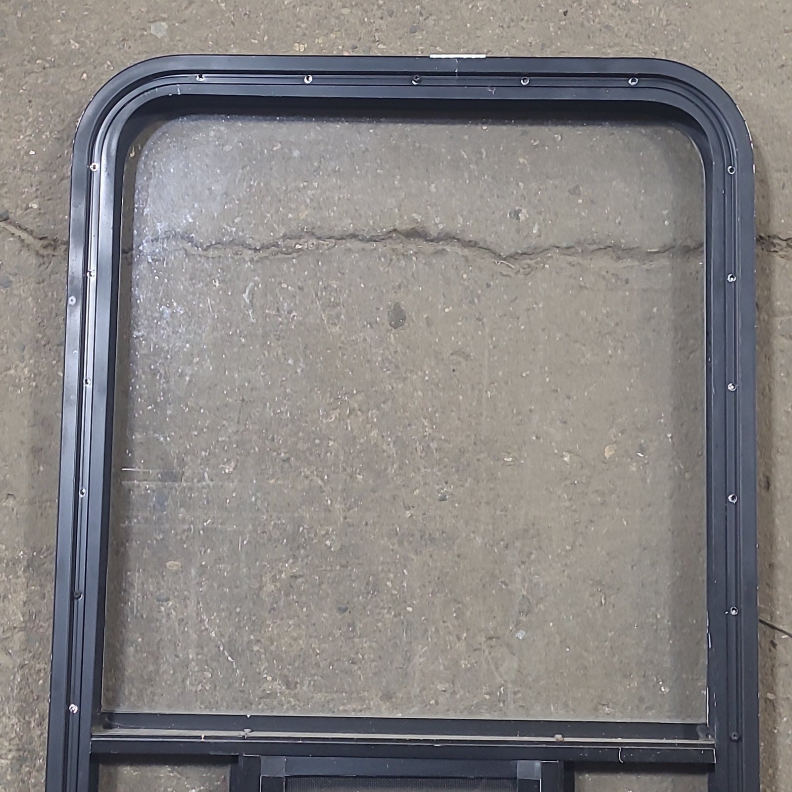 Used Black Radius Opening Window : 23 1/2