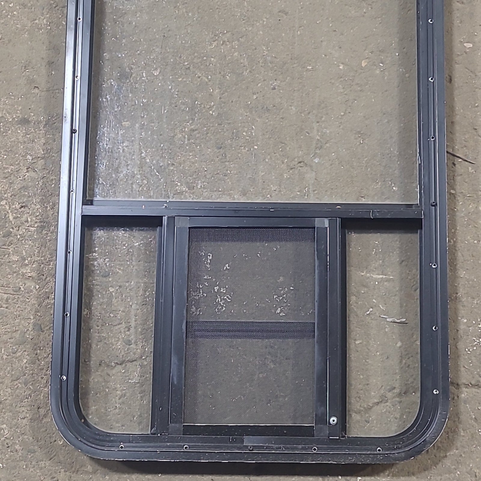 Used Black Radius Opening Window : 23 1/2