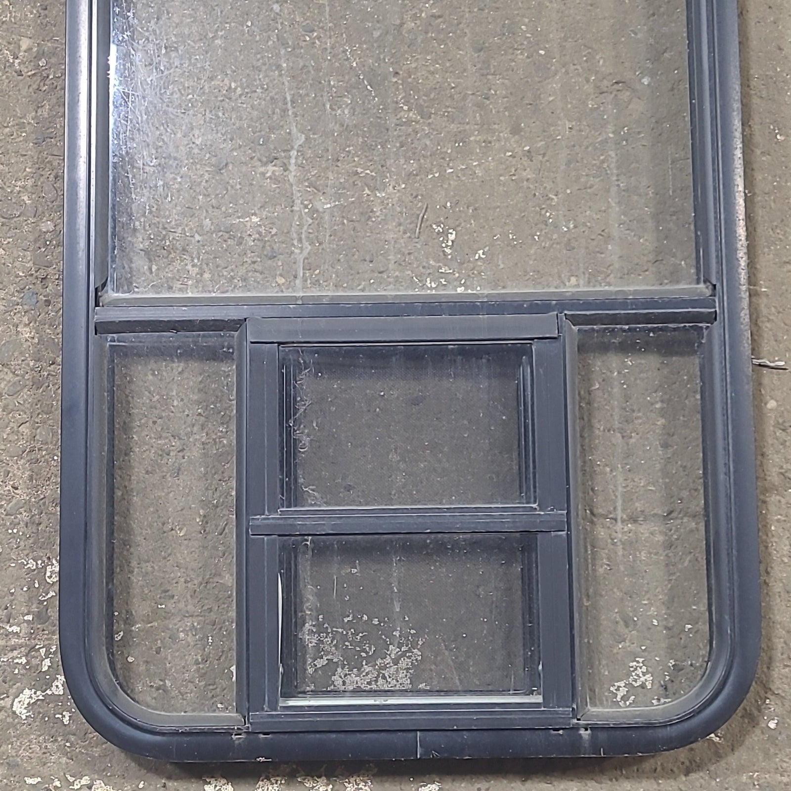 Used Black Radius Opening Window : 23 1/2