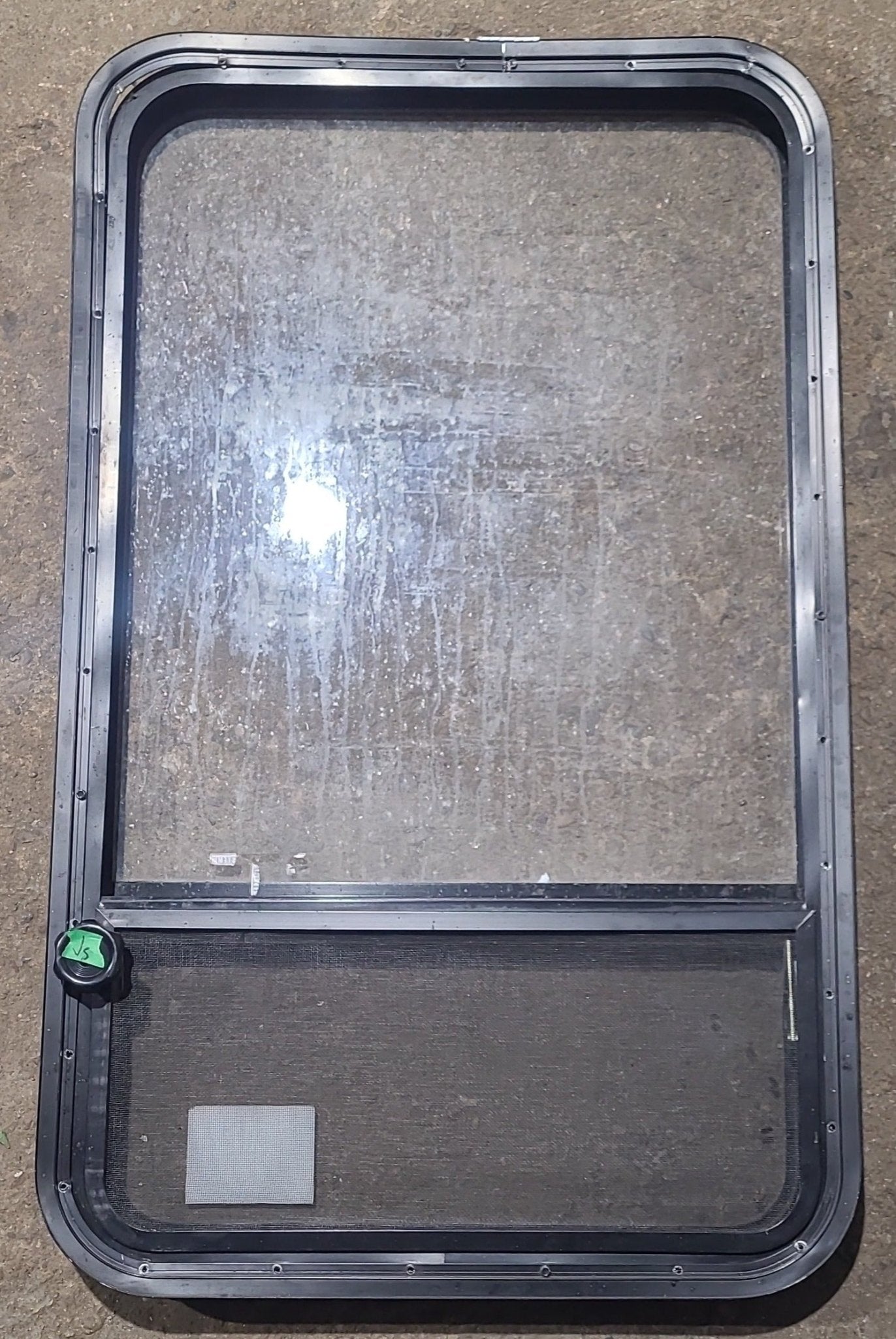 Used Black Radius Opening Window : 23 1/2