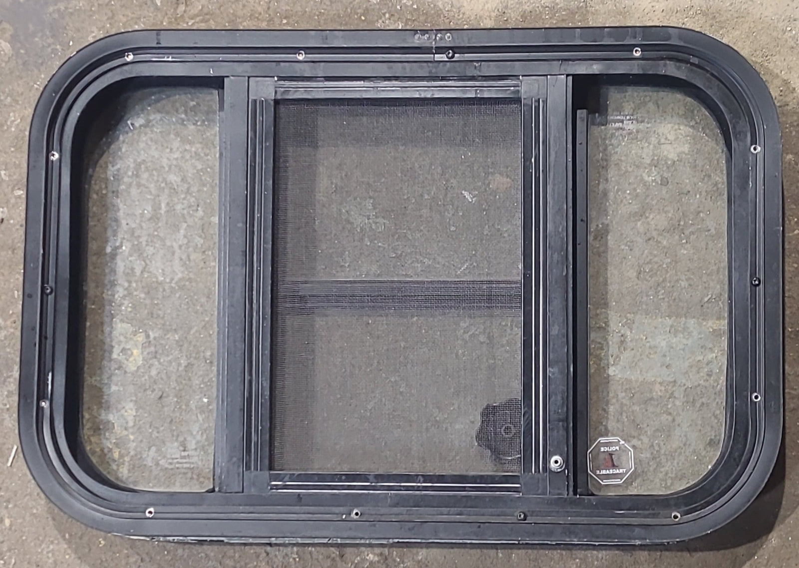 Used Black Radius Opening Window : 23 1/4