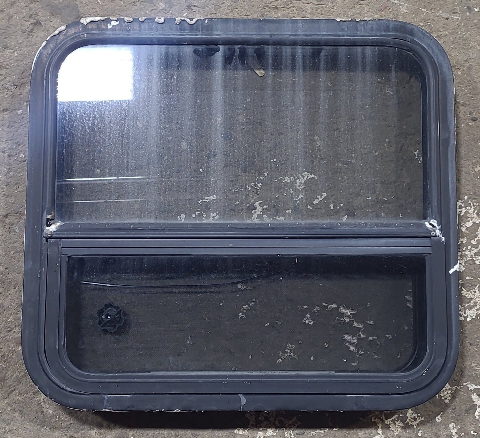 Used Black Radius Opening Window : 23 1/4