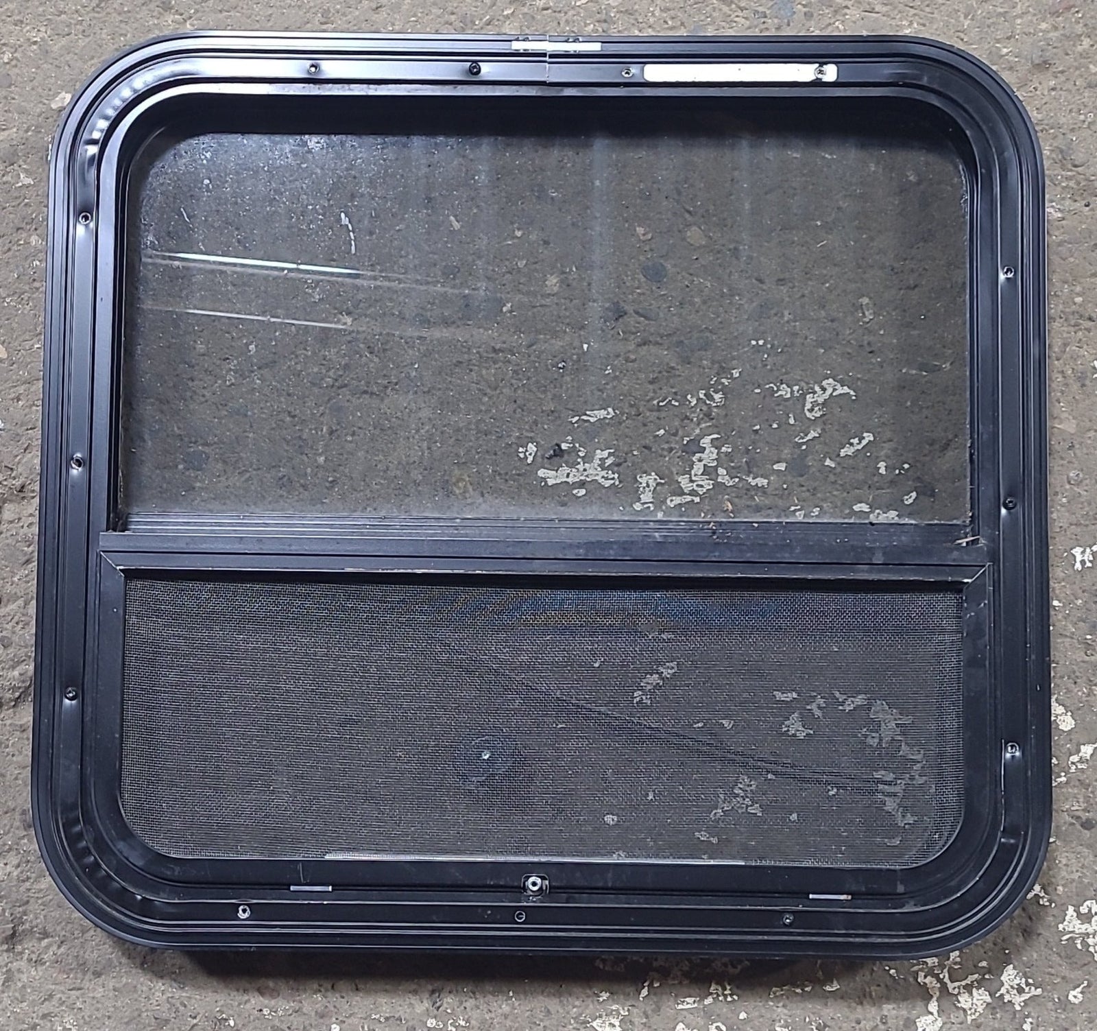 Used Black Radius Opening Window : 23 1/4