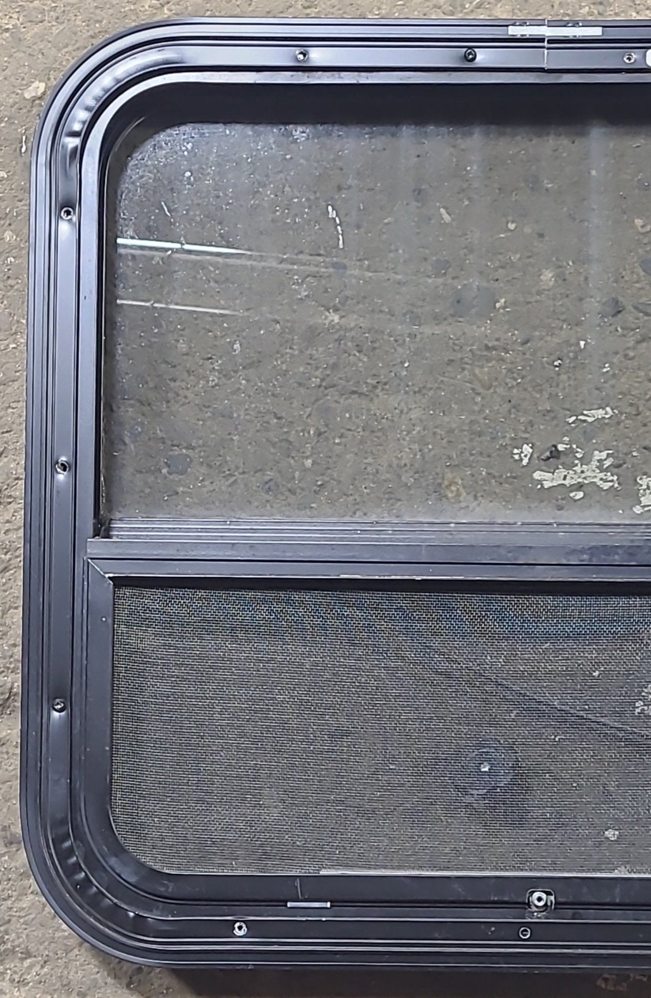 Used Black Radius Opening Window : 23 1/4