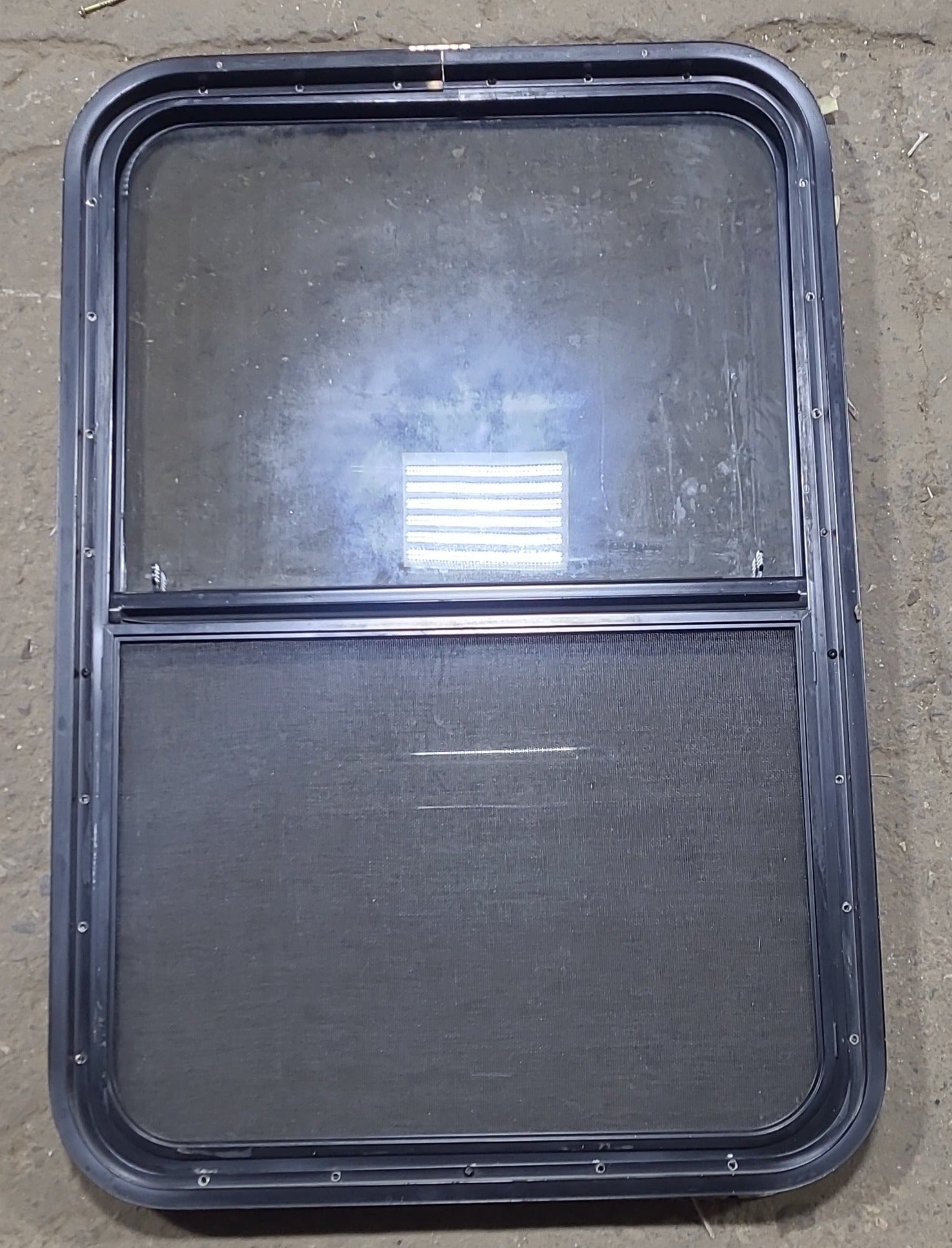 Used Black Radius Opening Window : 23 1/4