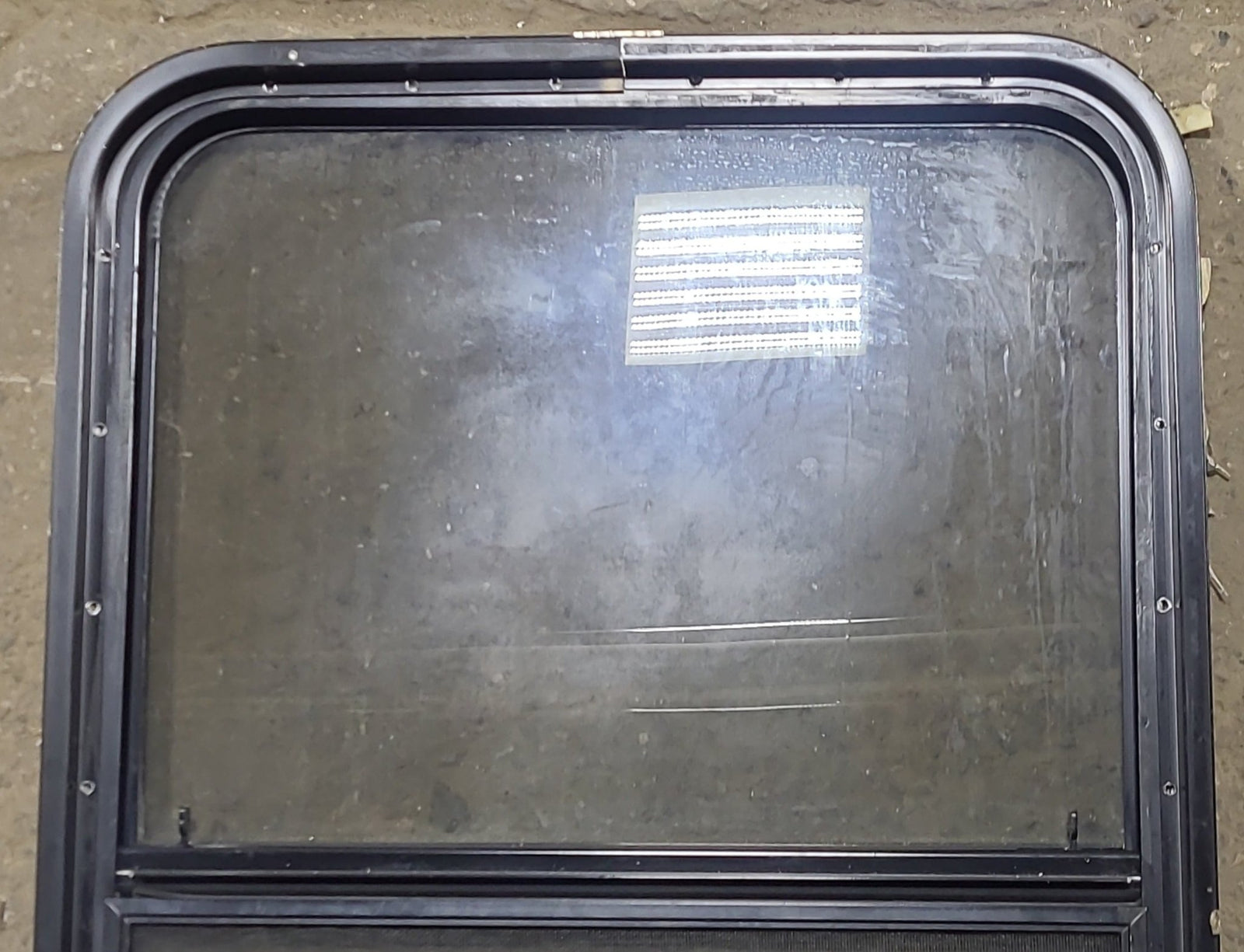 Used Black Radius Opening Window : 23 1/4