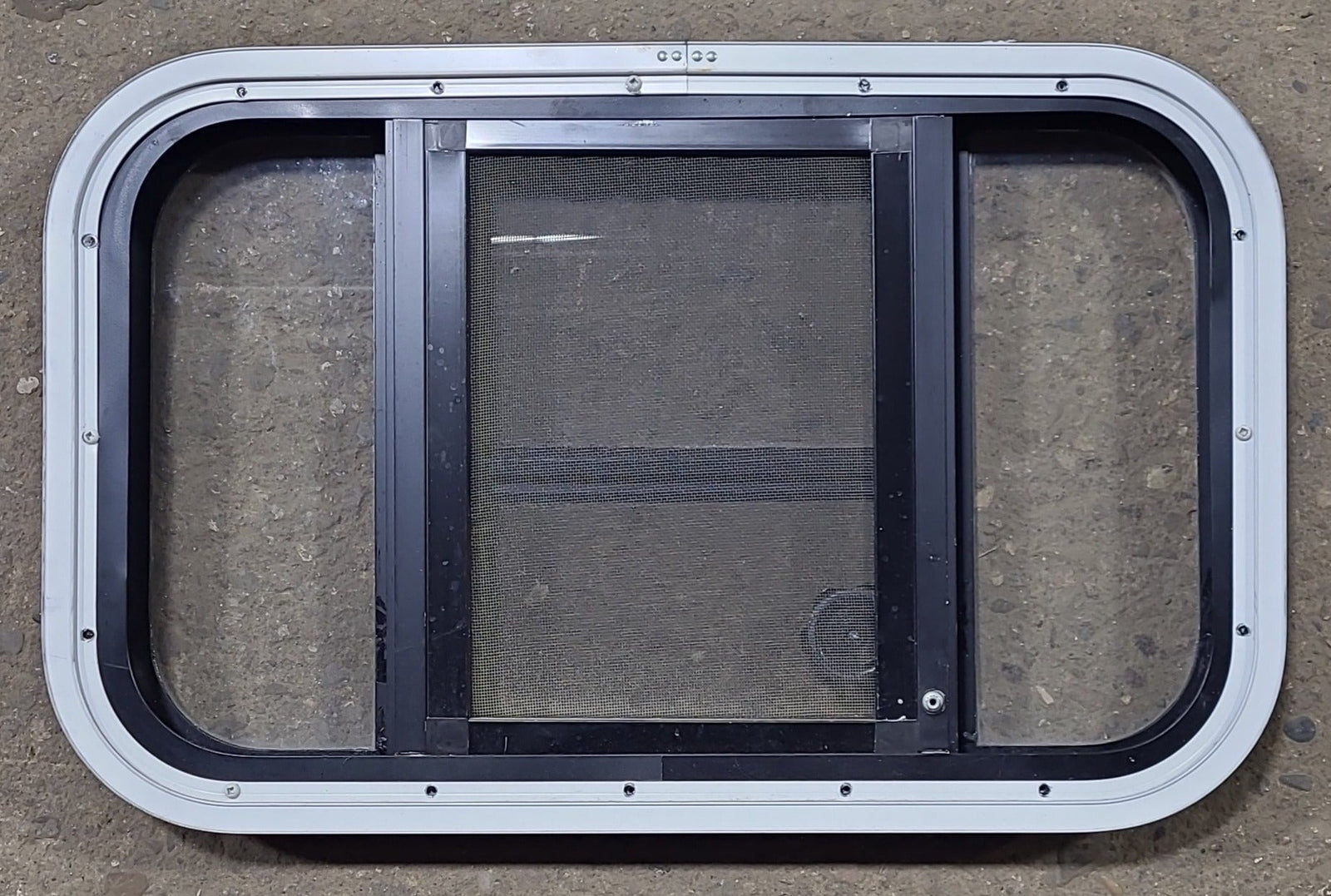 Used Black Radius Opening Window : 23 3/8