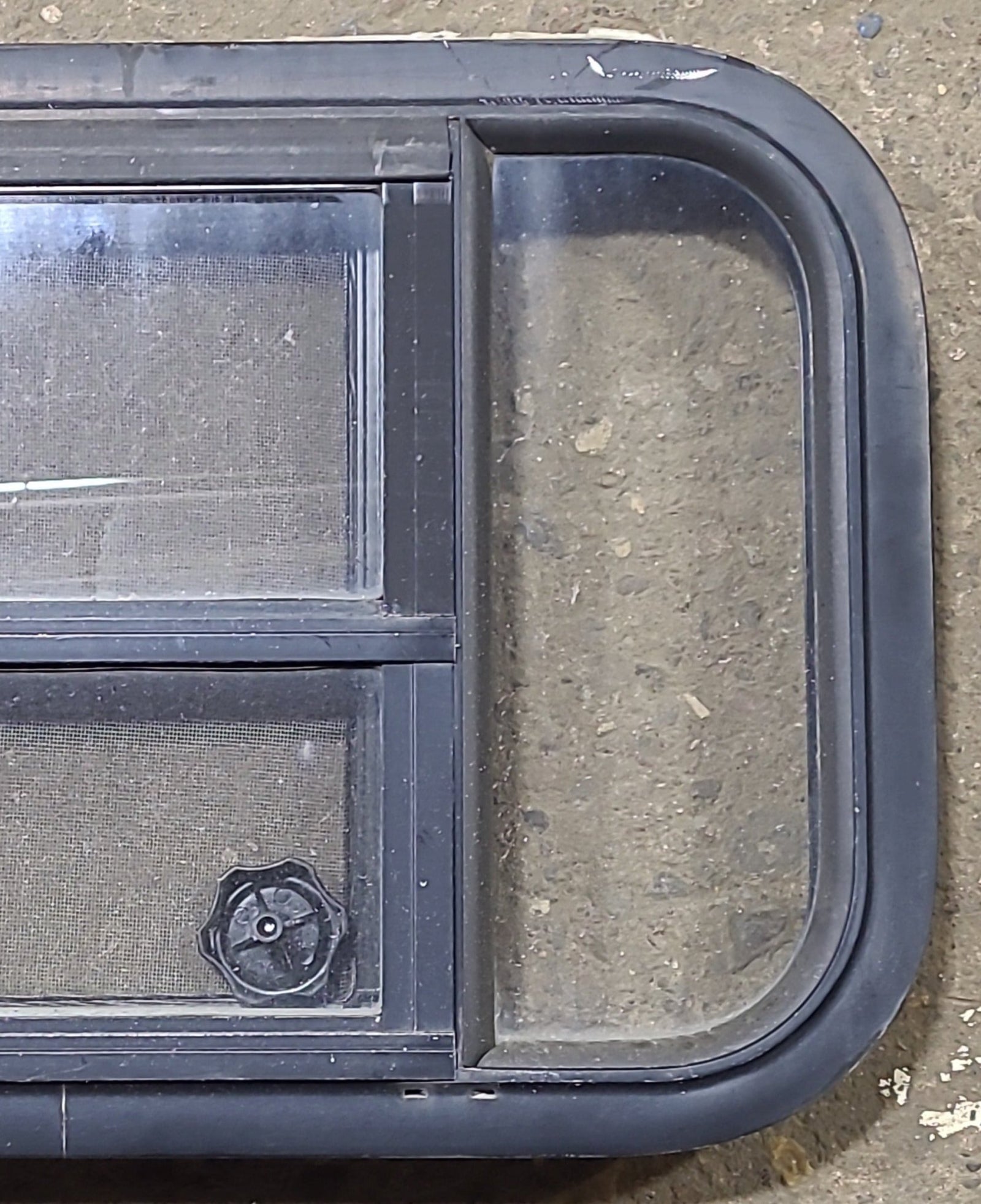 Used Black Radius Opening Window : 23 3/8