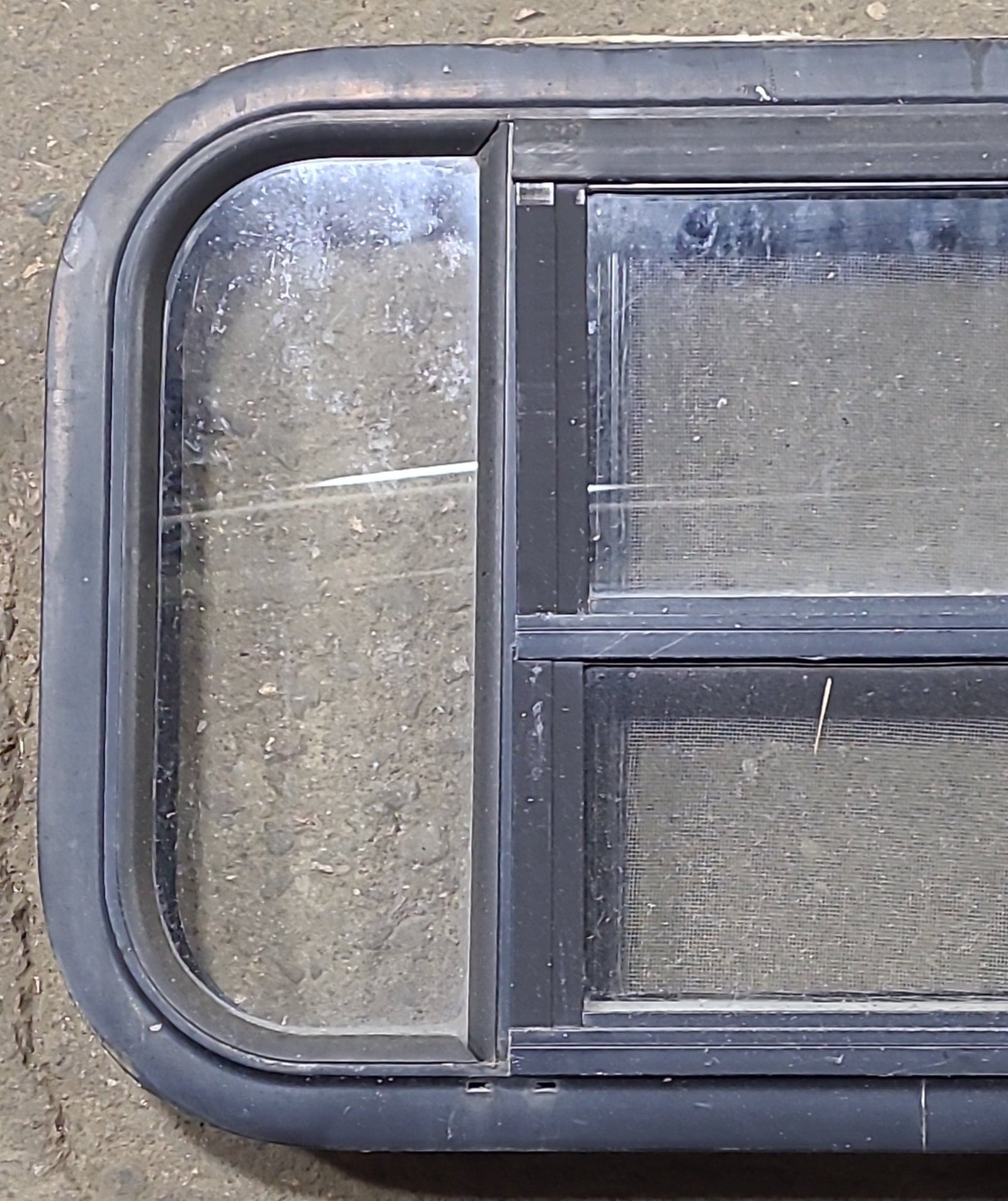 Used Black Radius Opening Window : 23 3/8