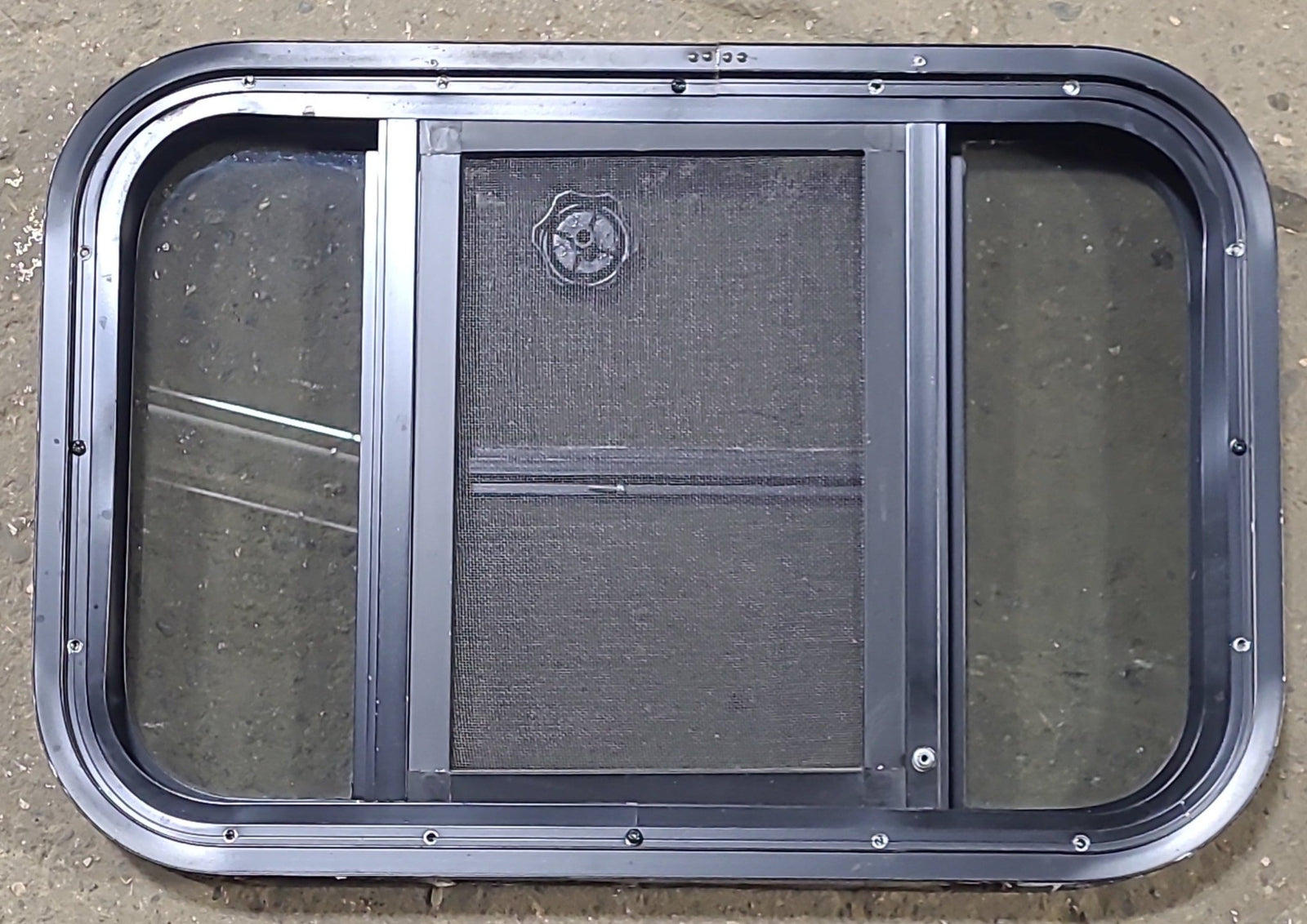 Used Black Radius Opening Window : 23 3/8