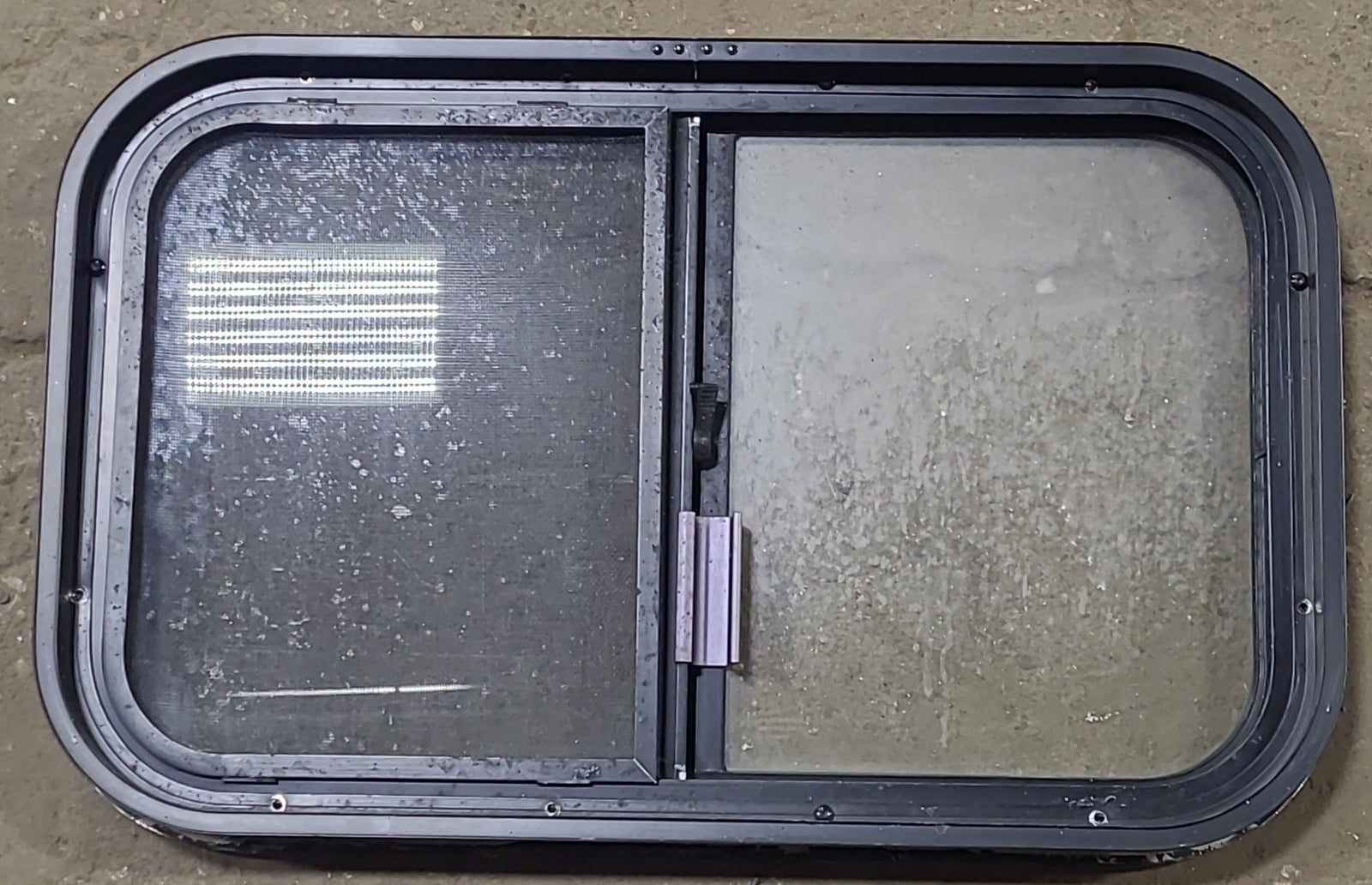 Used Black Radius Opening Window : 24 1/2