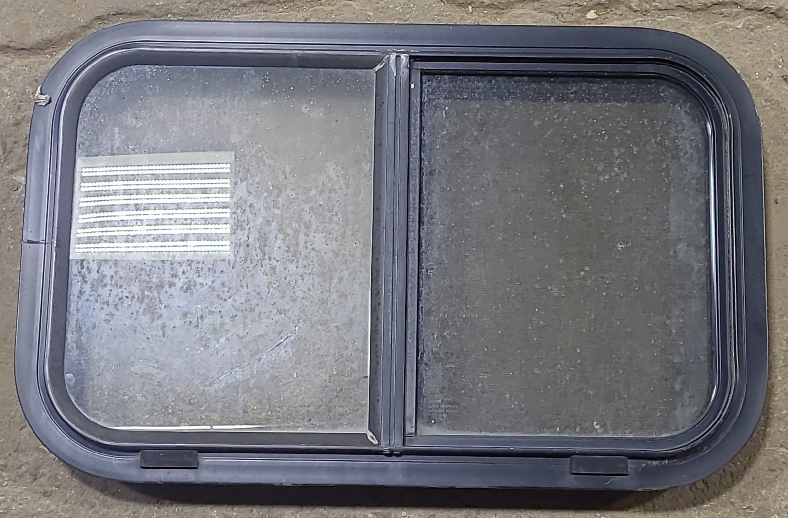 Used Black Radius Opening Window : 24 1/2