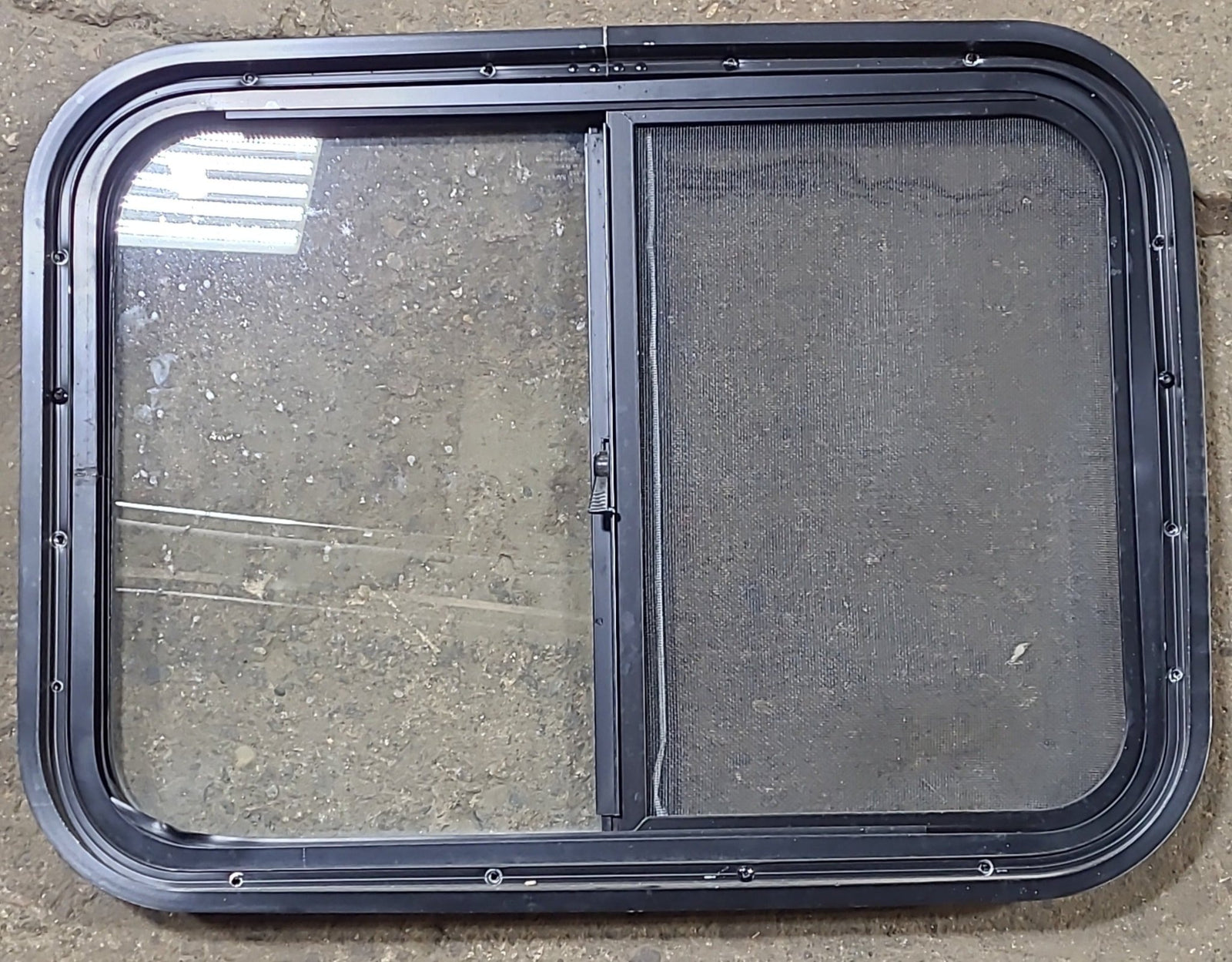 Used Black Radius Opening Window : 24 1/2