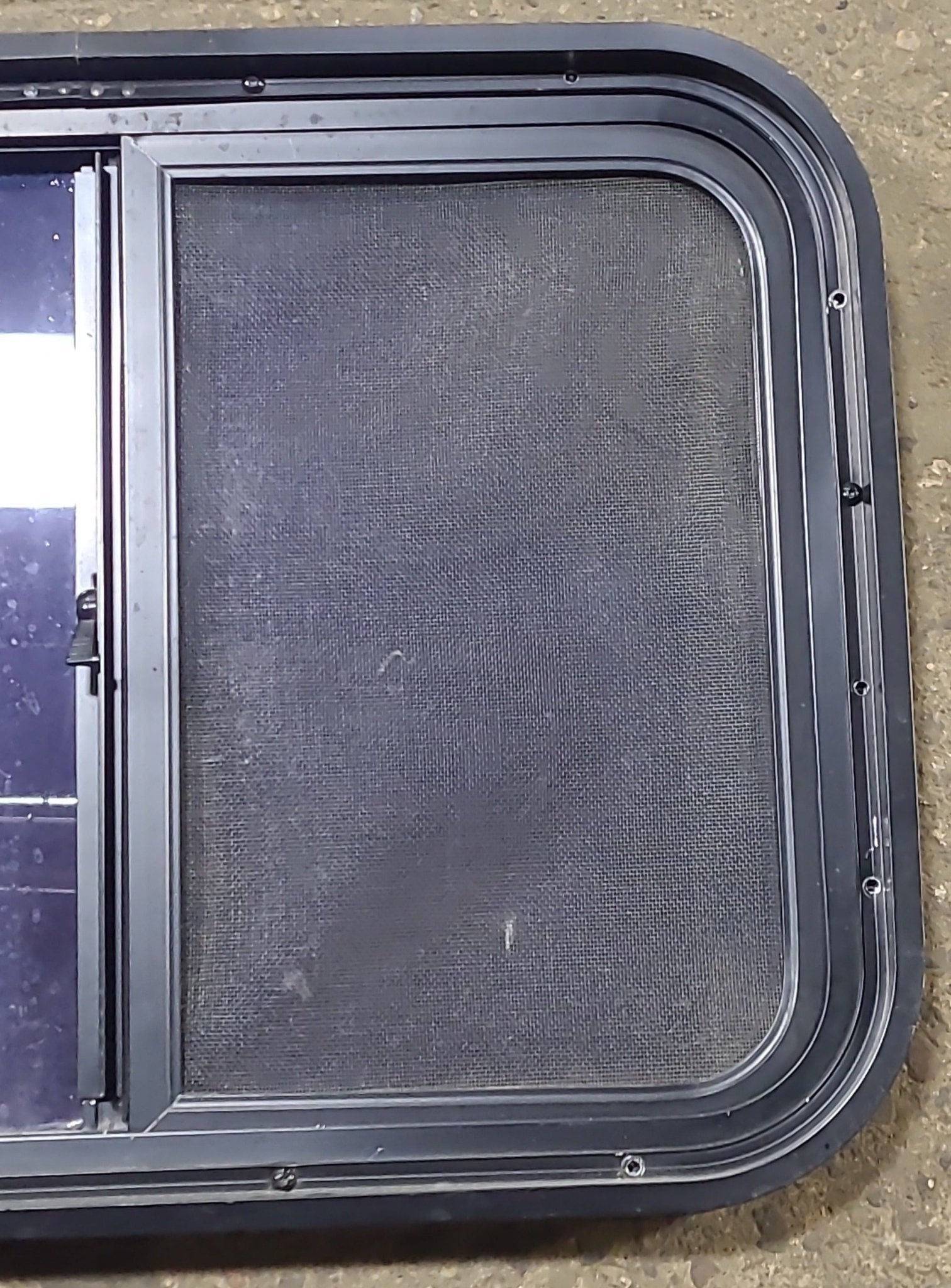 Used Black Radius Opening Window : 24 1/2