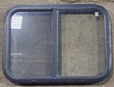 Used Black Radius Opening Window : 24 1/2