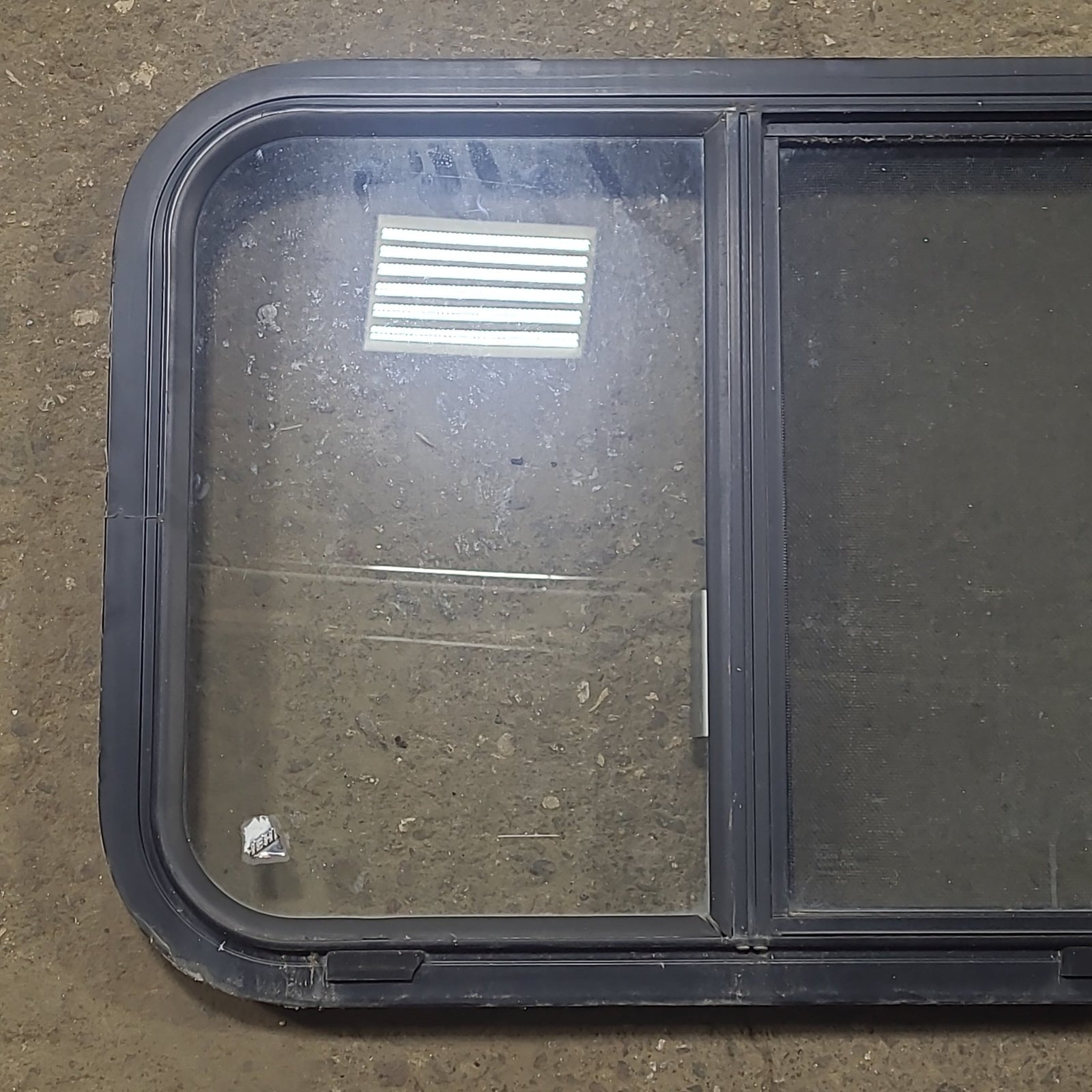 Used Black Radius Opening Window : 24 1/2