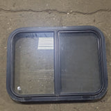 Used Black Radius Opening Window : 24 1/2