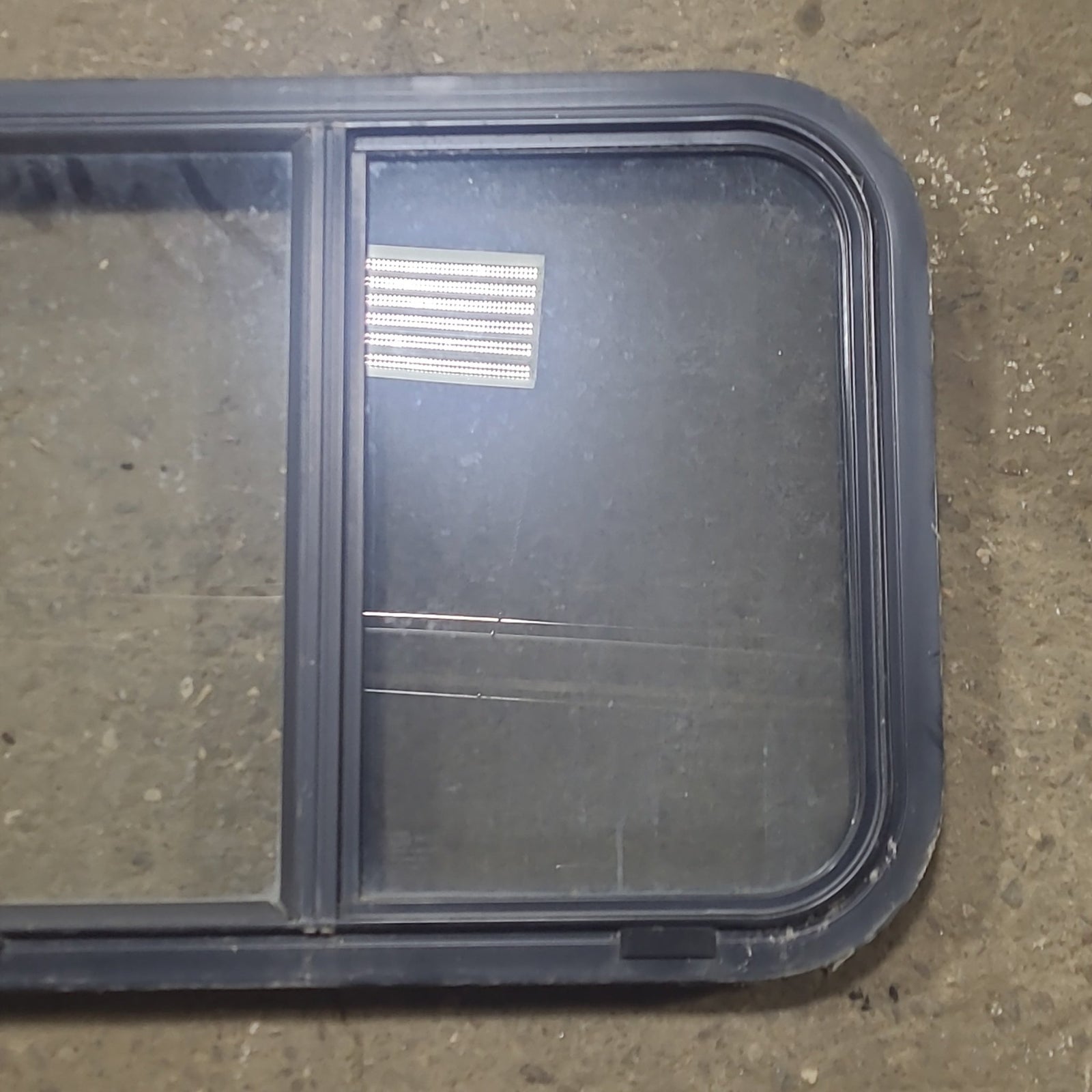 Used Black Radius Opening Window : 24 1/2