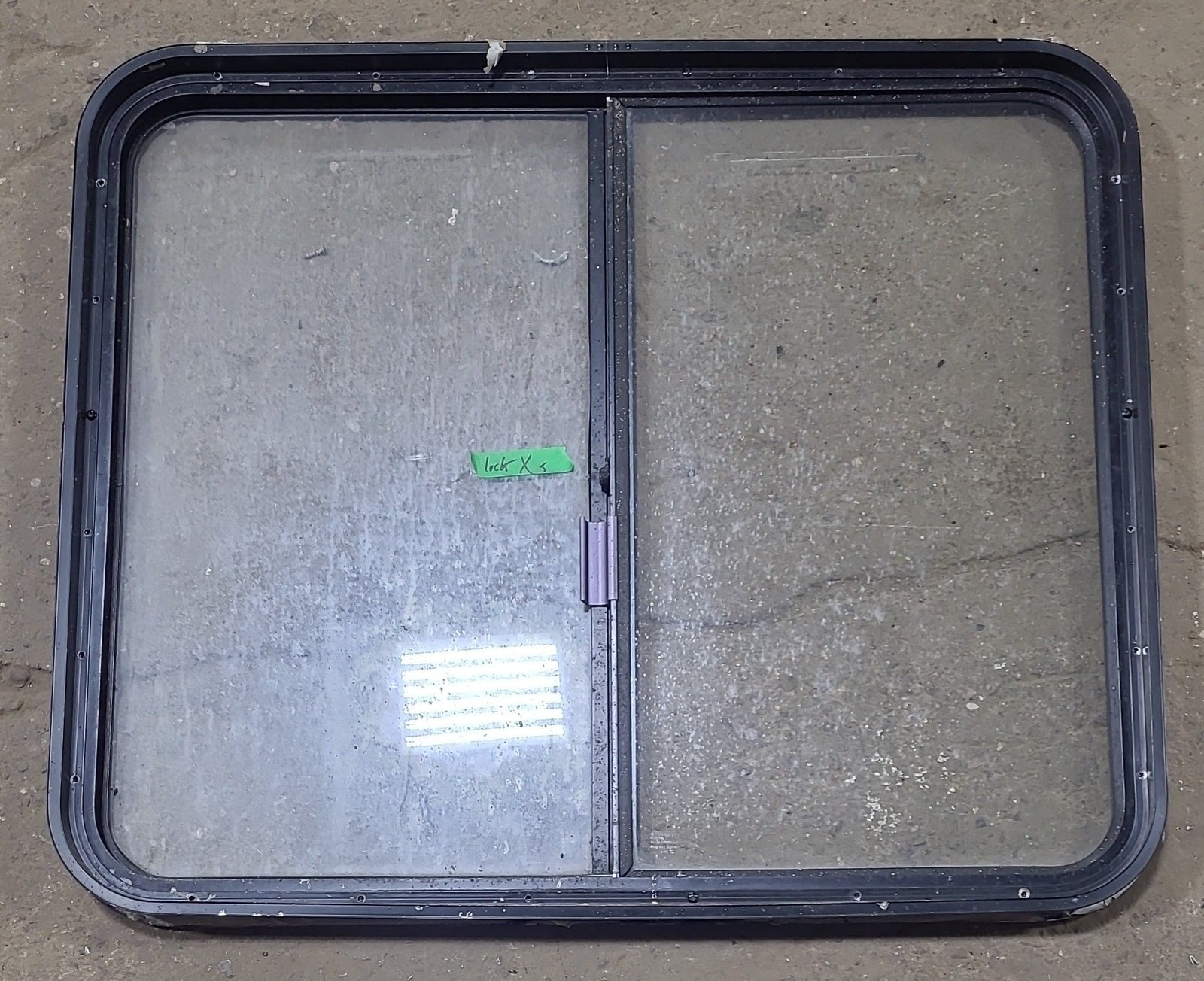 Used Black Radius Opening Window : 24 1/2