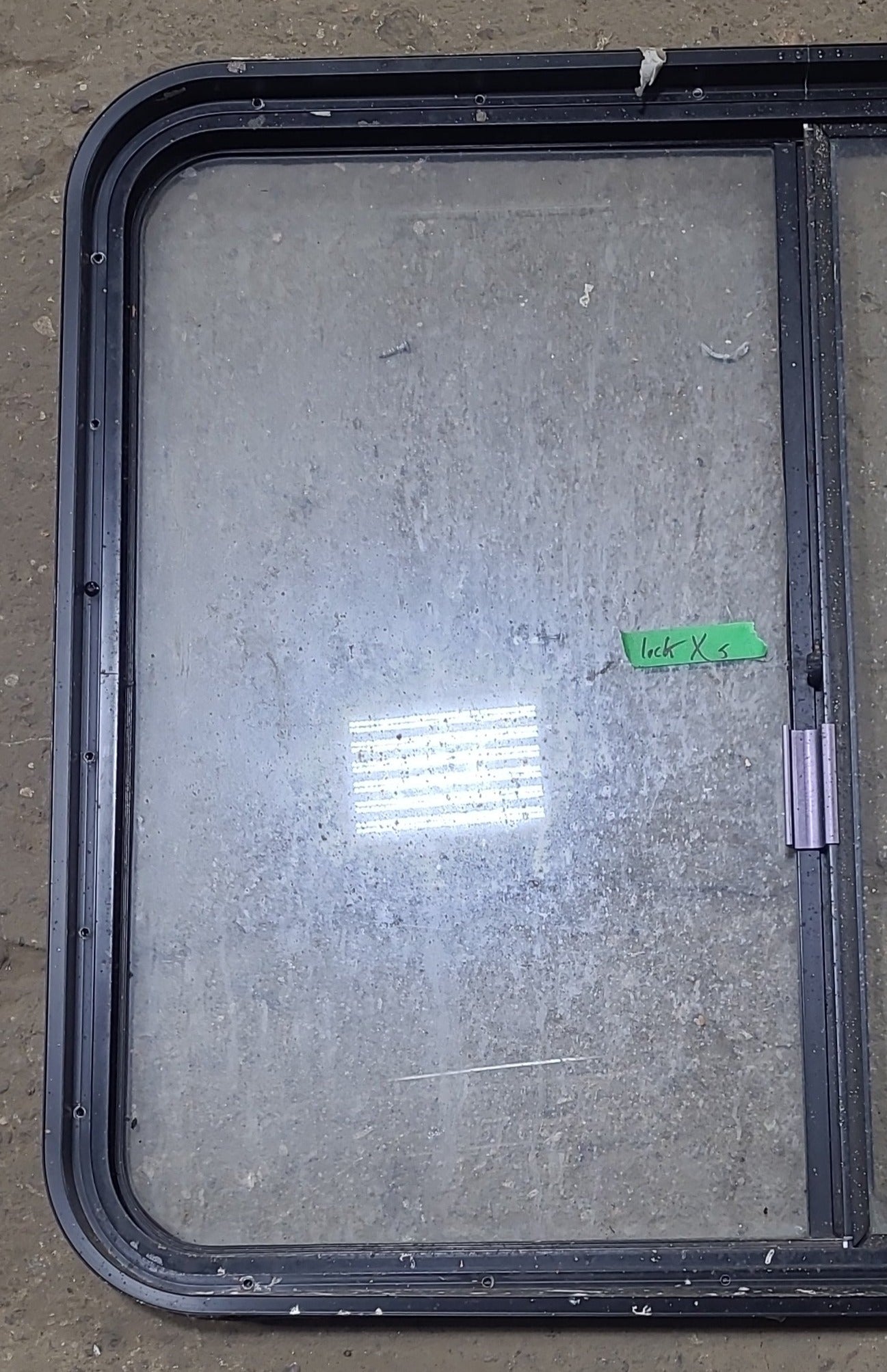 Used Black Radius Opening Window : 24 1/2