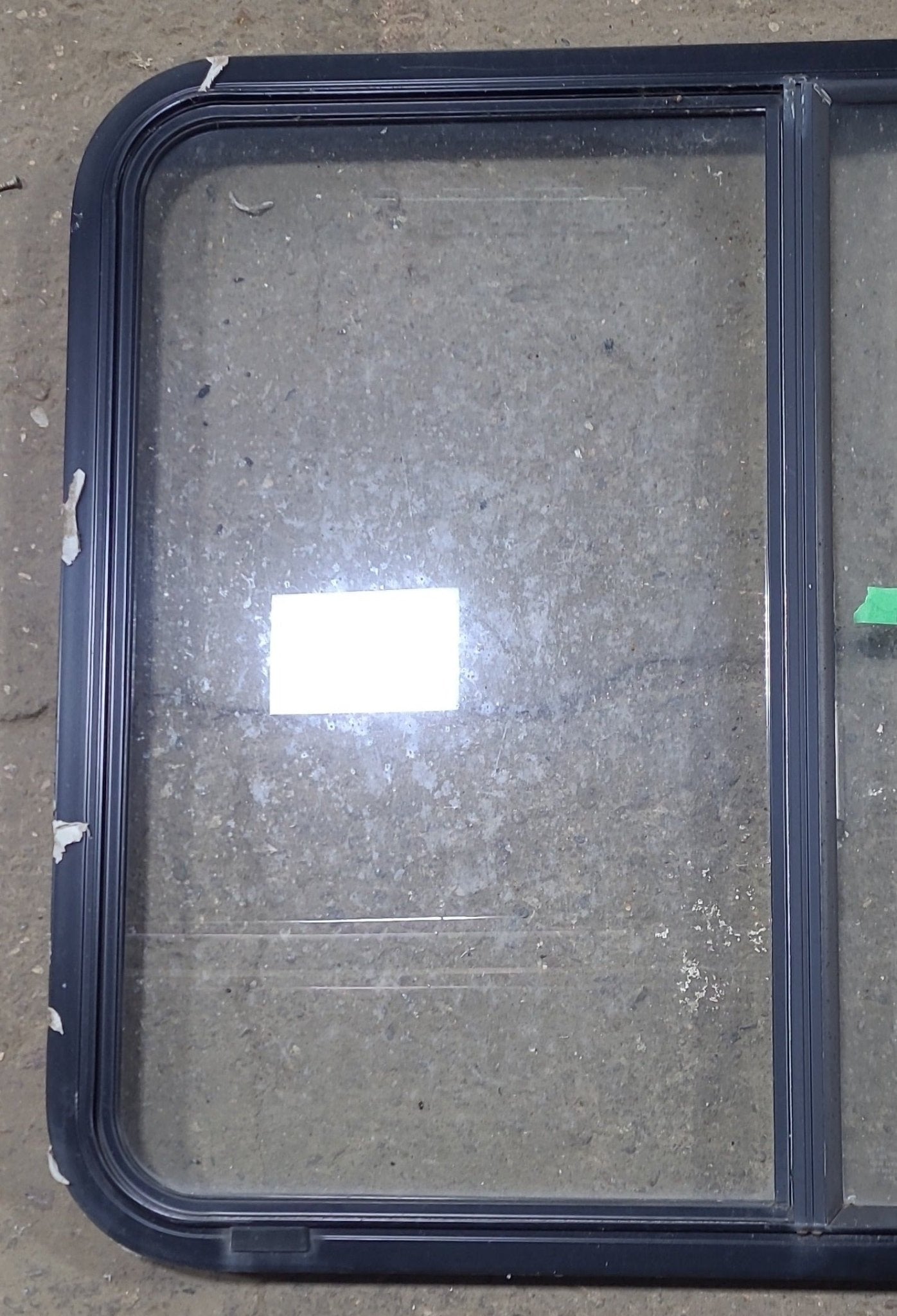 Used Black Radius Opening Window : 24 1/2