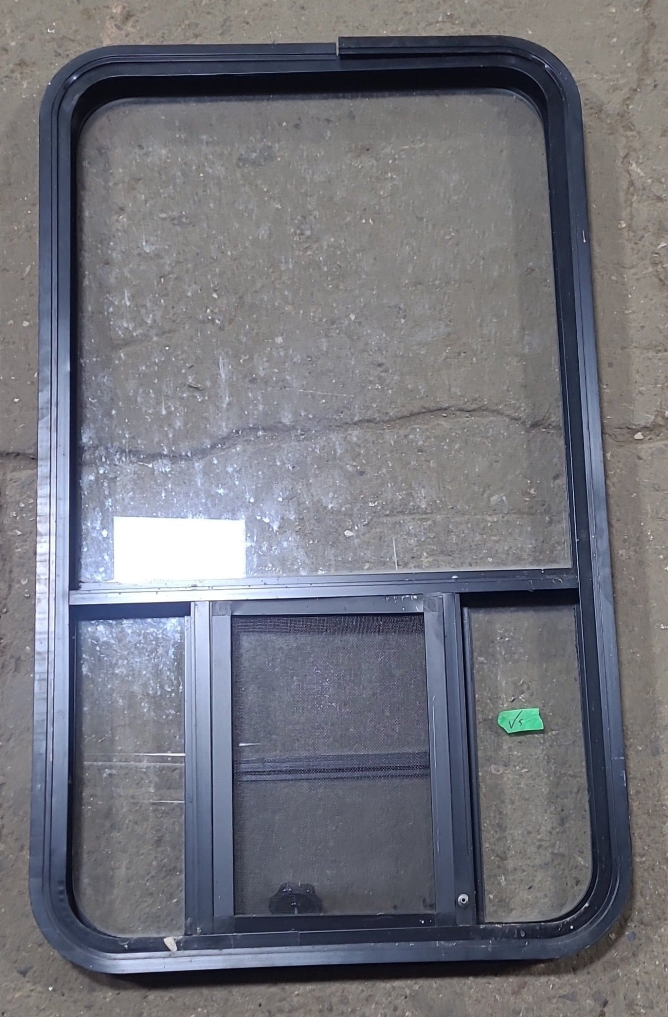 Used Black Radius Opening Window : 24 1/2