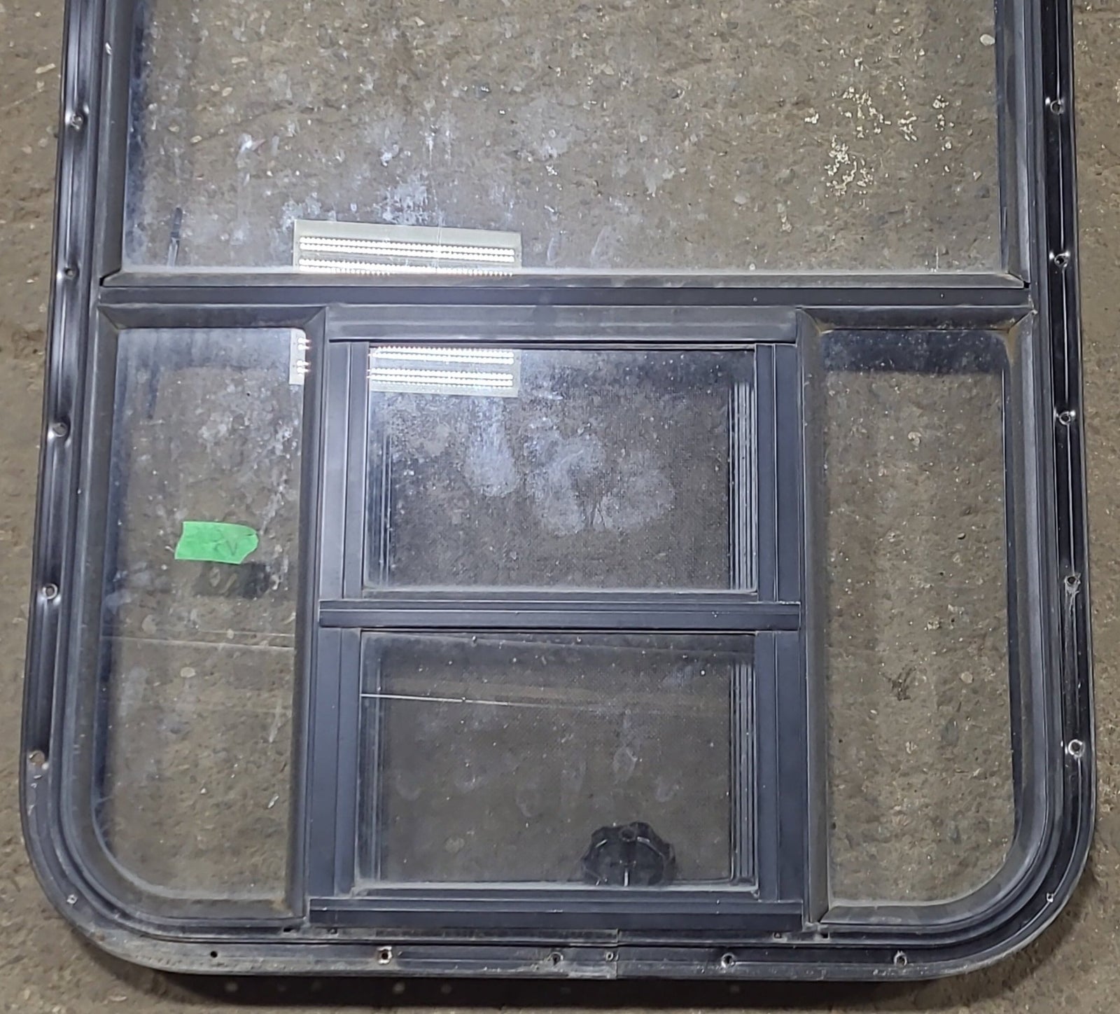 Used Black Radius Opening Window : 24 1/2