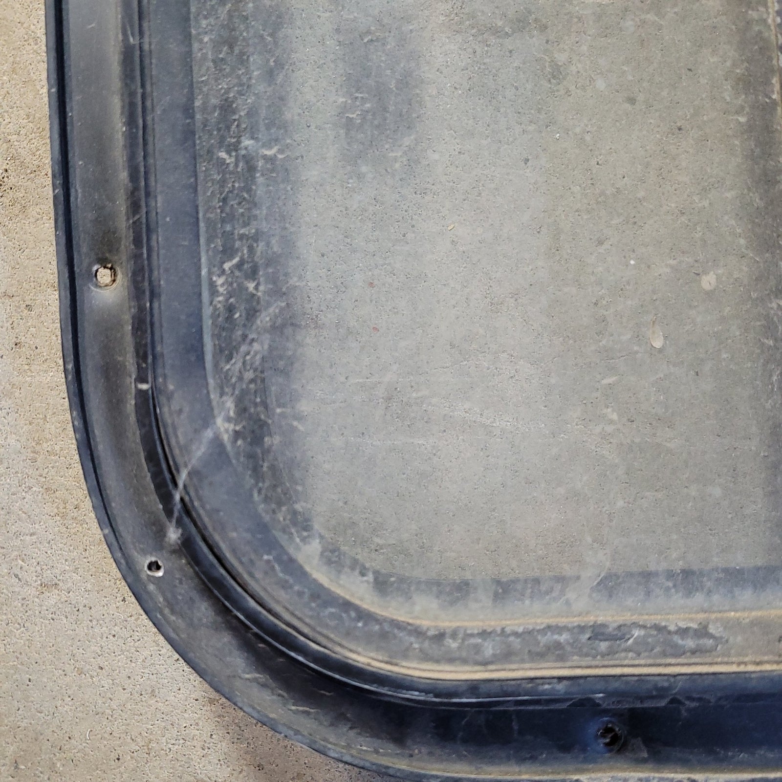 Used Black Radius Opening Window : 24 1/2 X 15 1/2 X 2