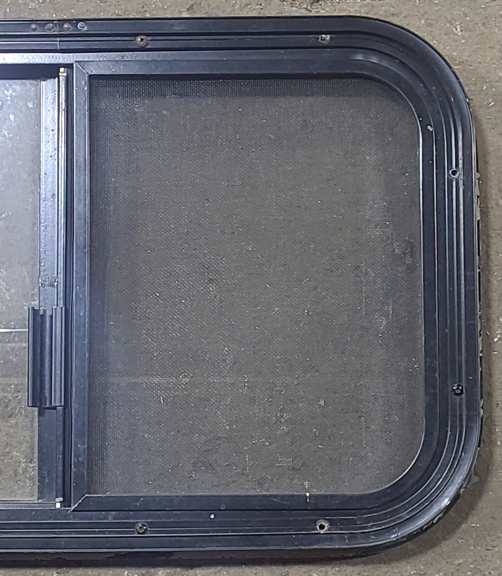 Used Black Radius Opening Window : 24 1/4