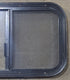 Used Black Radius Opening Window : 24 1/4" W x 14 3/4" H x 1" D - Young Farts RV Parts