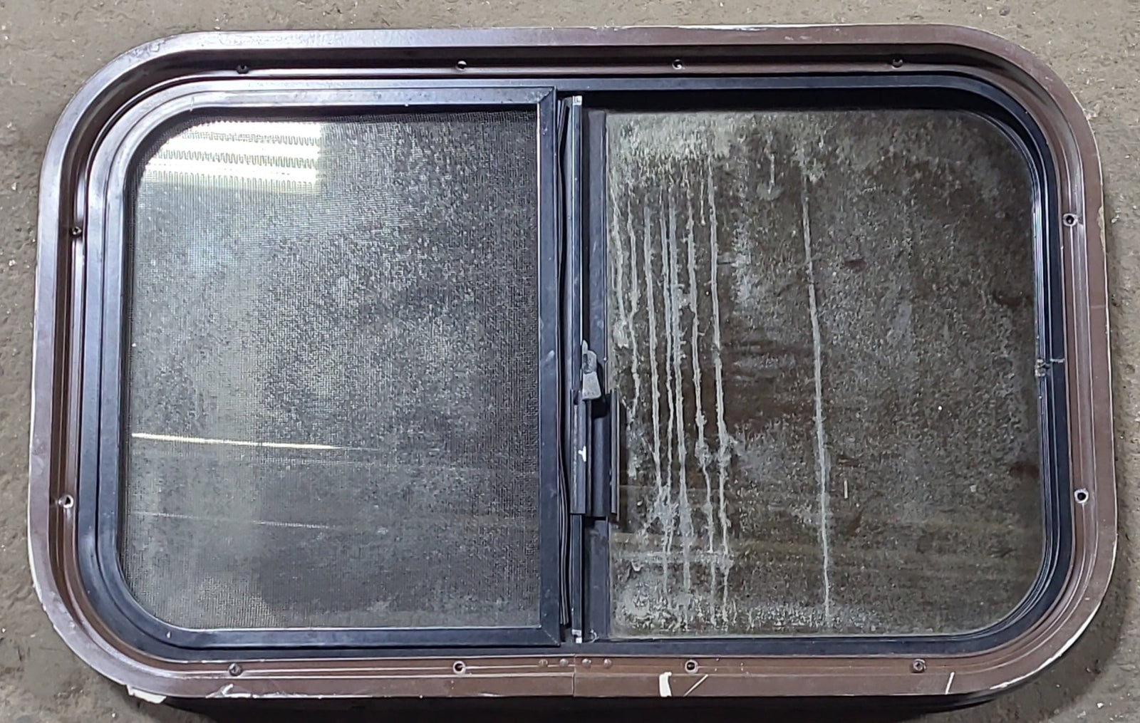 Used Black Radius Opening Window : 24 1/4