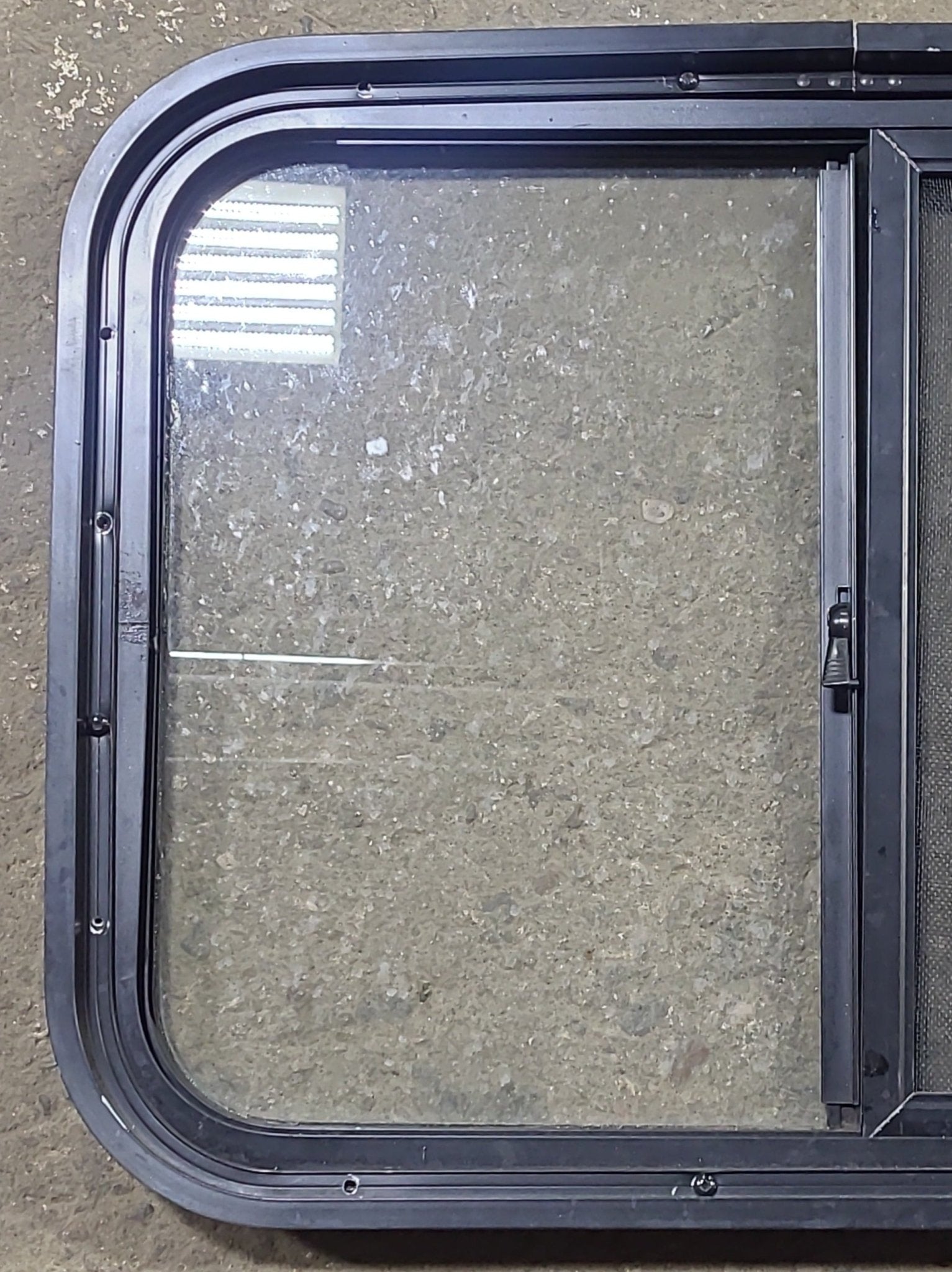 Used Black Radius Opening Window : 24 1/4