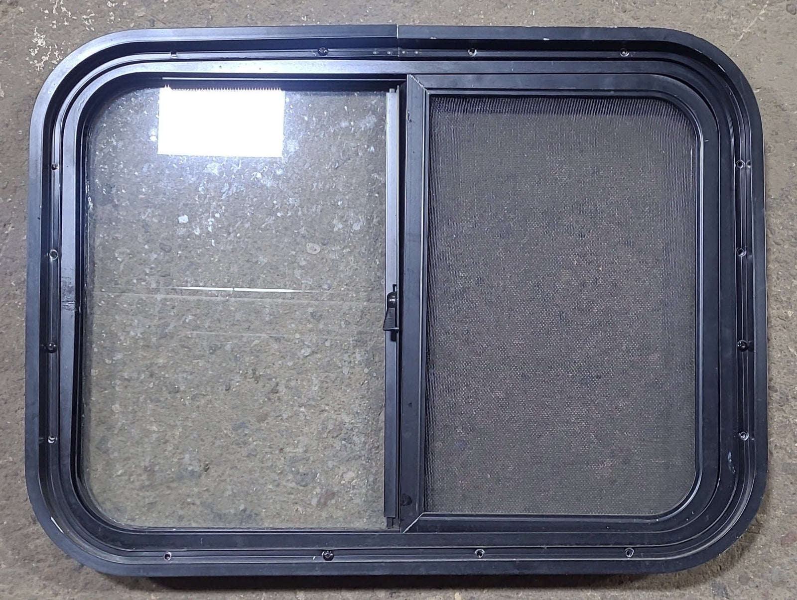 Used Black Radius Opening Window : 24 1/4