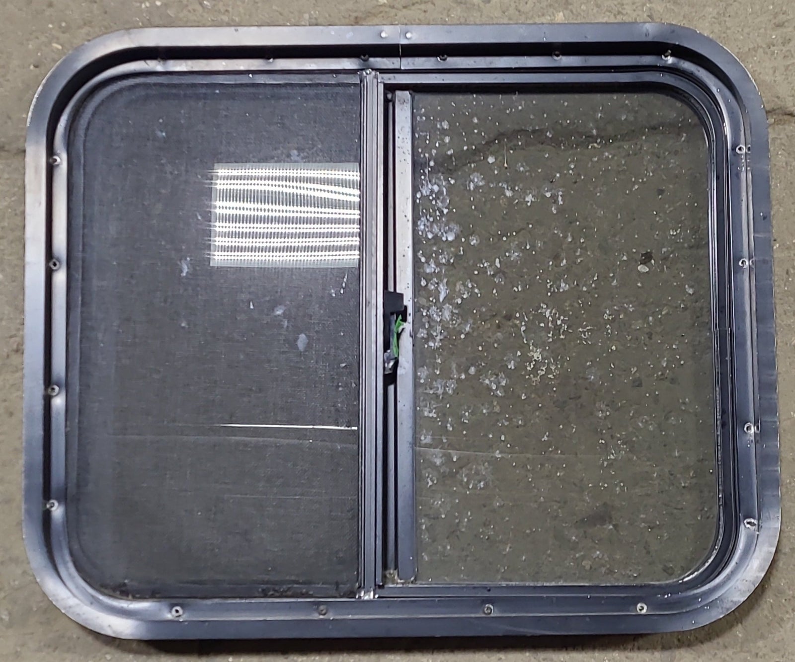 Used Black Radius Opening Window : 24 1/4