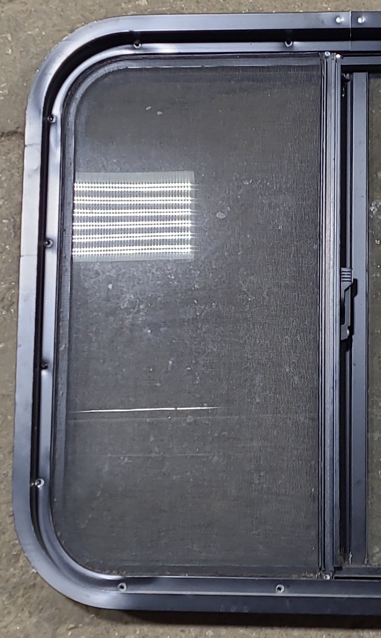 Used Black Radius Opening Window : 24 1/4