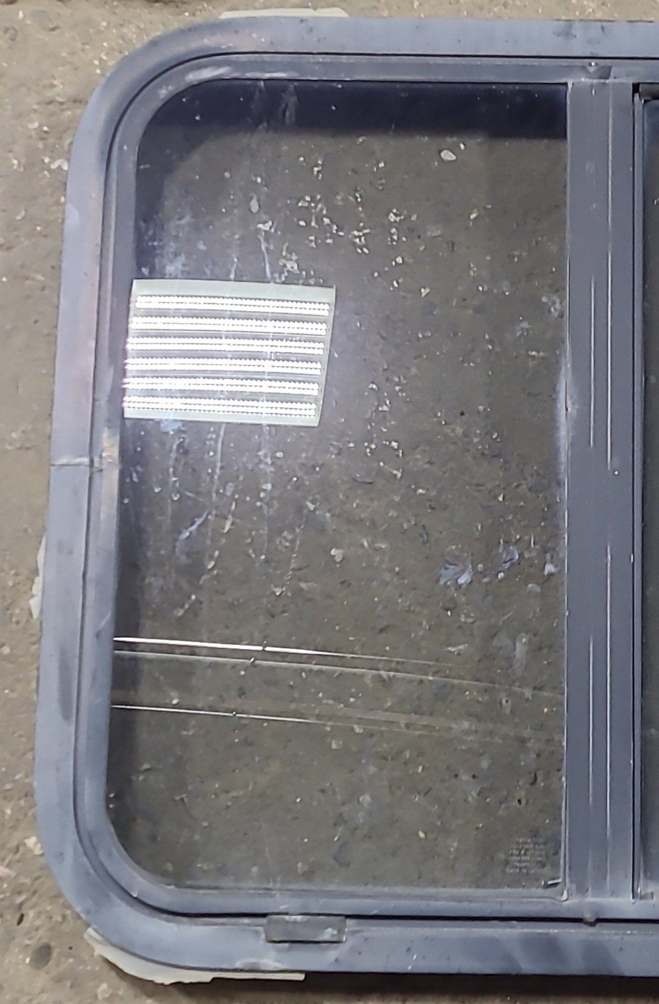 Used Black Radius Opening Window : 24 1/4