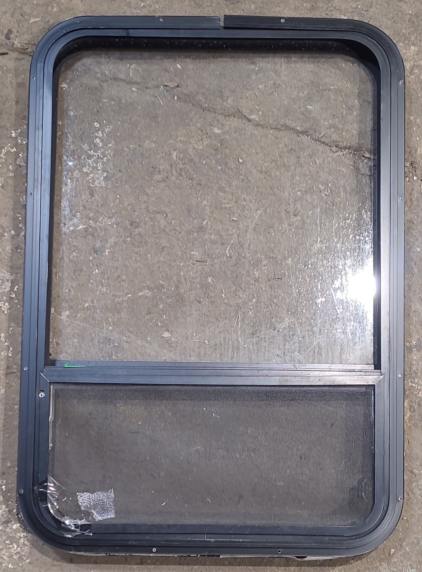 Used Black Radius Opening Window : 24 1/4