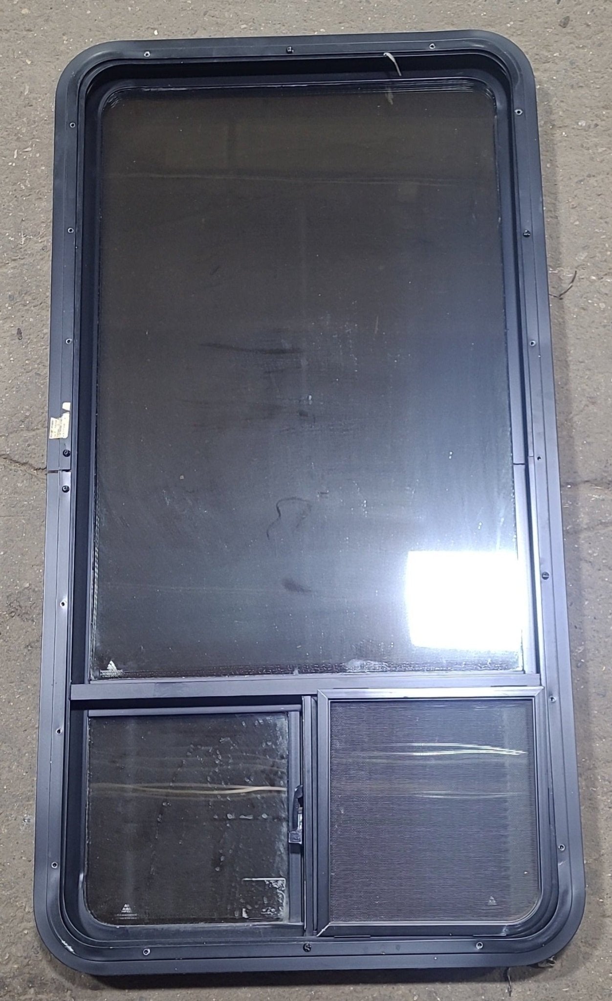 Used Black Radius Opening Window : 24 1/4