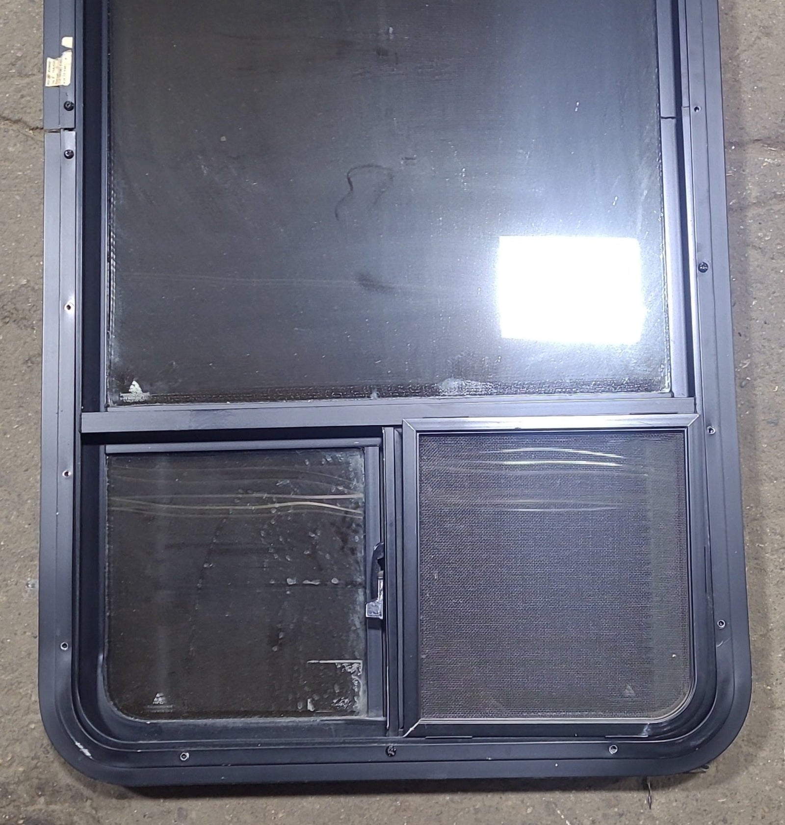 Used Black Radius Opening Window : 24 1/4