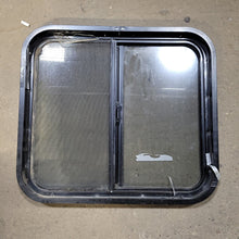 Load image into Gallery viewer, Used Black Radius Opening Window : 24 1/4&quot; X 21 3/4&quot; X 2&quot; D - Young Farts RV Parts