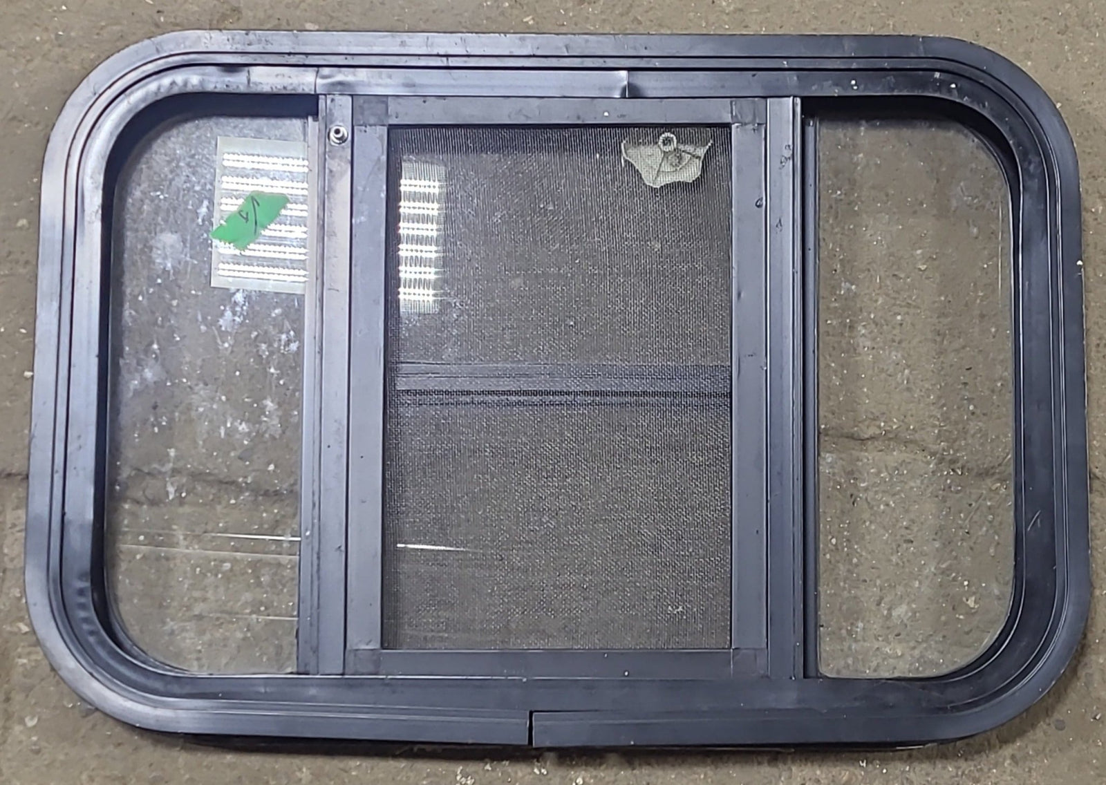 Used Black Radius Opening Window : 24 3/4