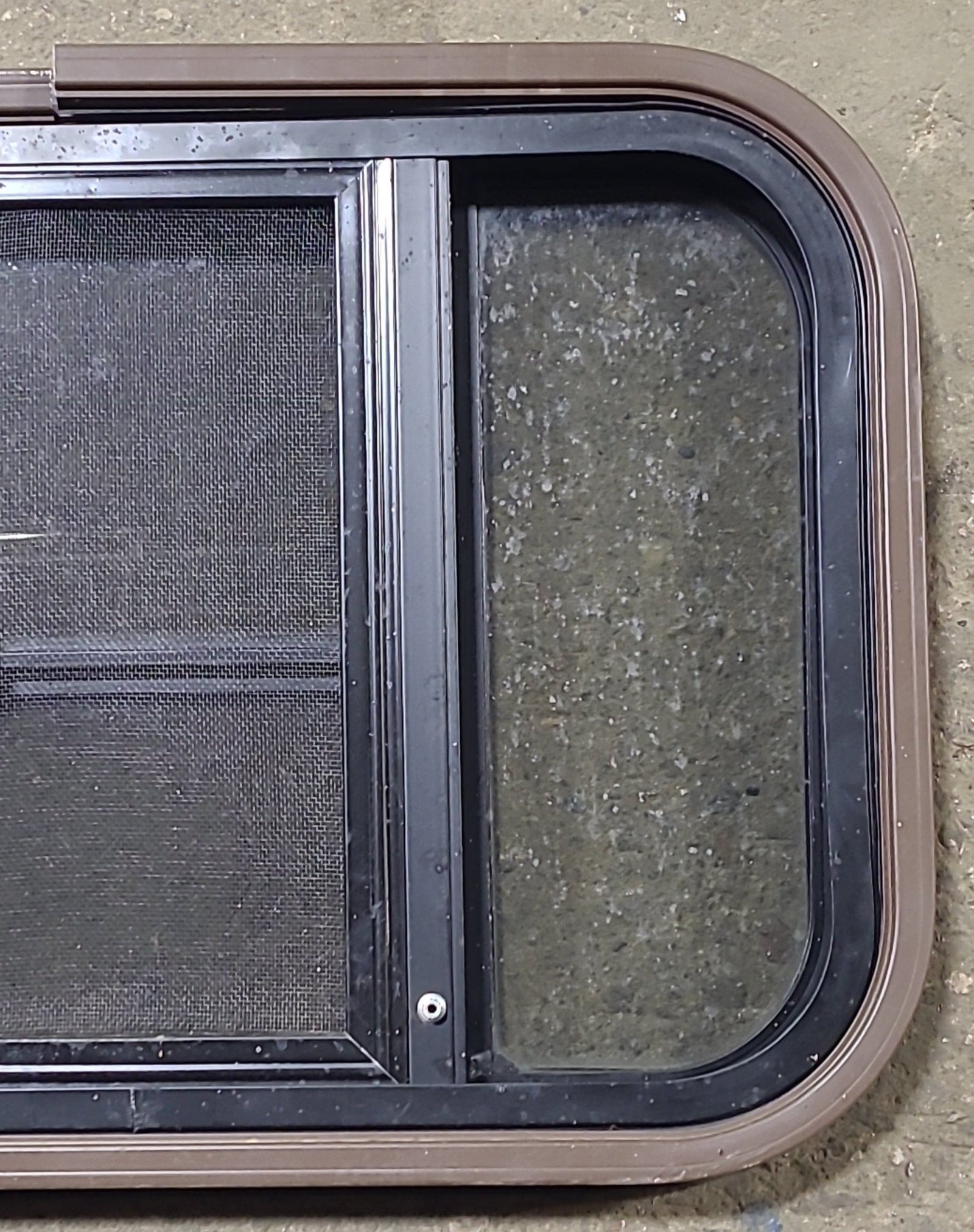 Used Black Radius Opening Window : 24 3/4