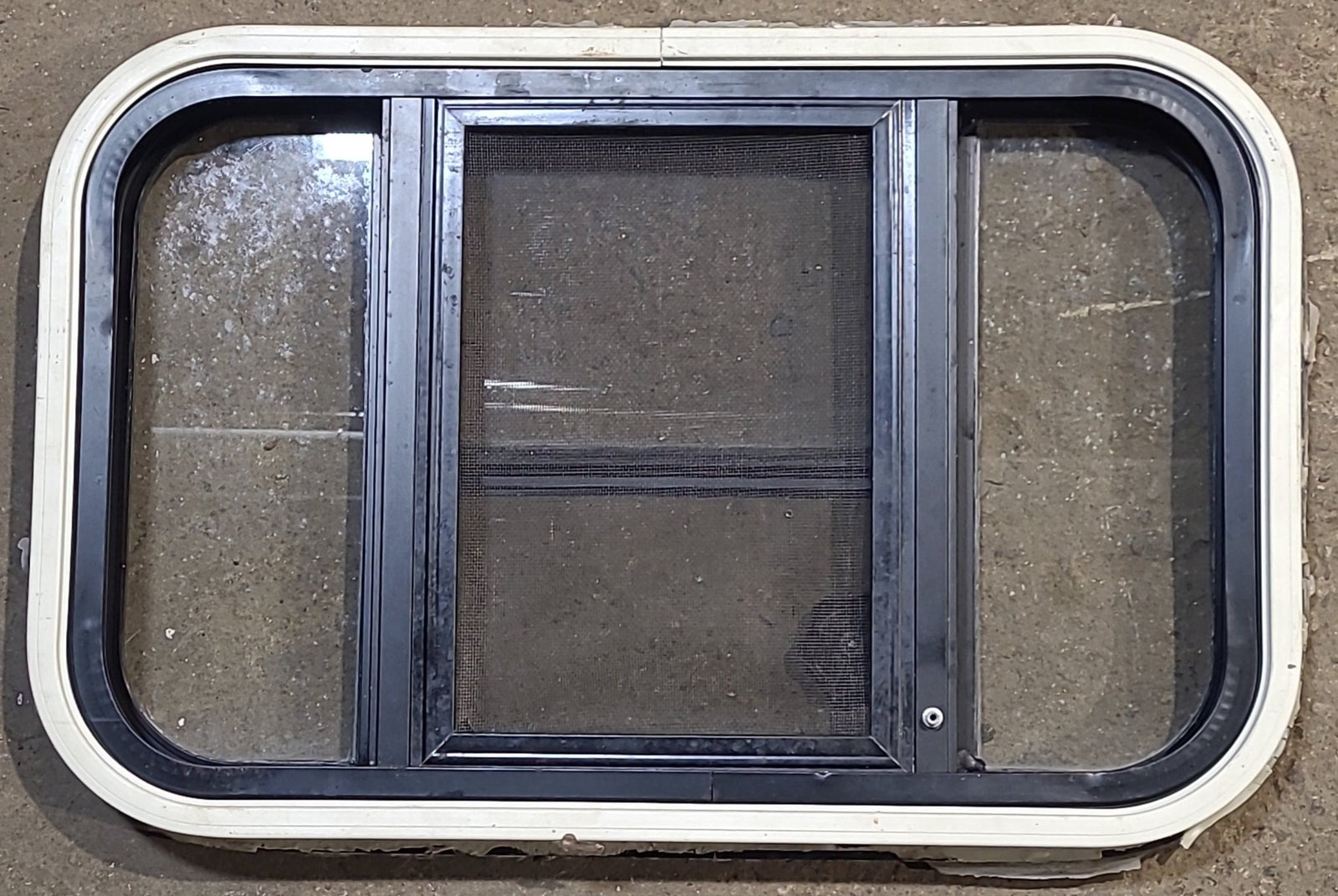 Used Black Radius Opening Window : 24 3/4