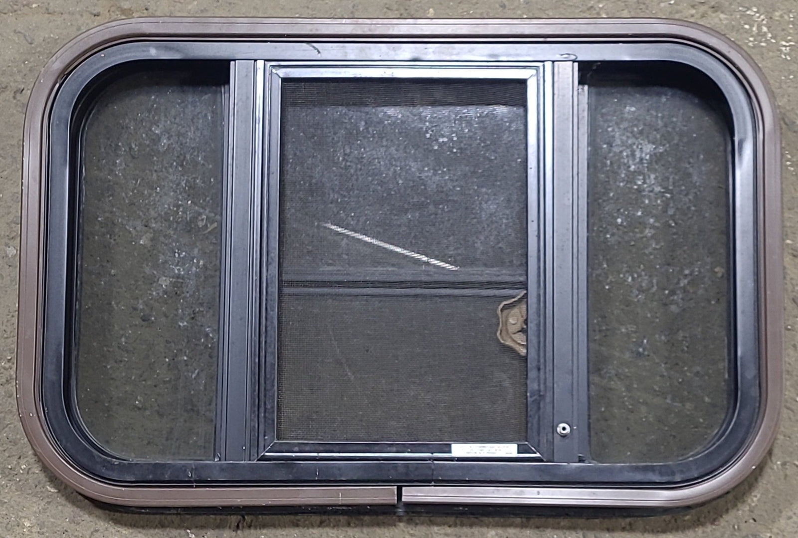 Used Black Radius Opening Window : 24 3/4