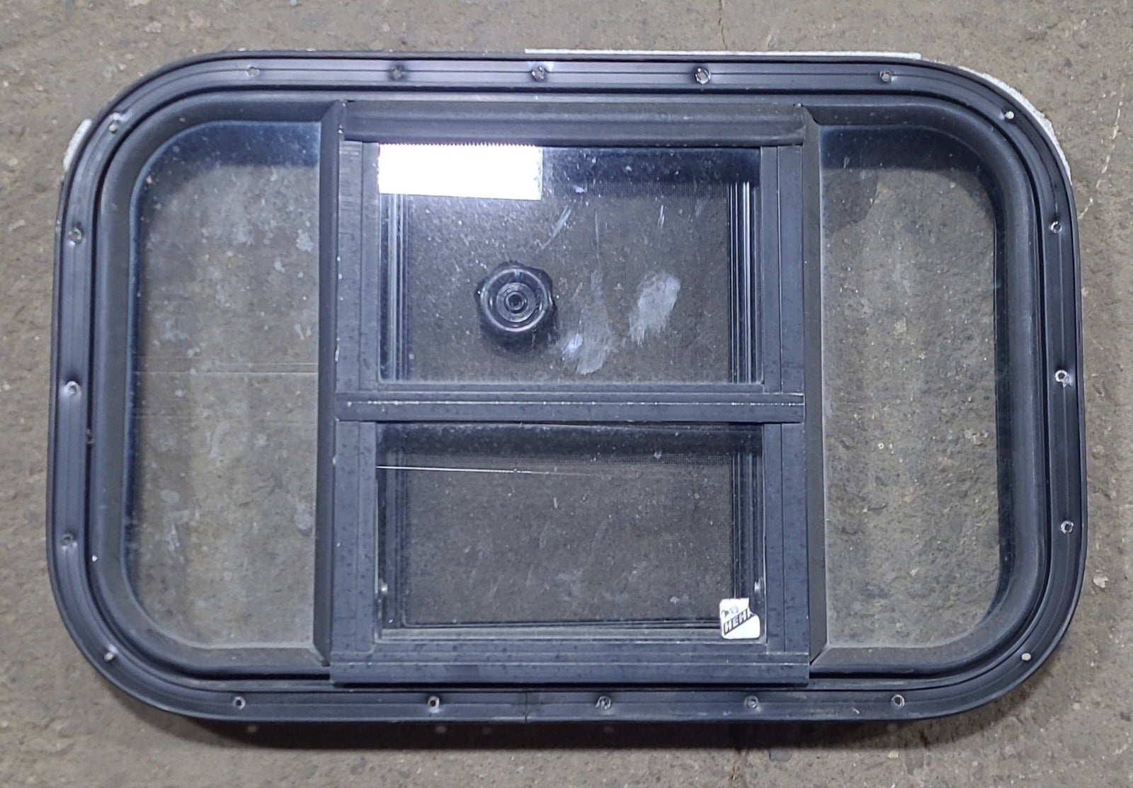 Used Black Radius Opening Window : 24 3/4