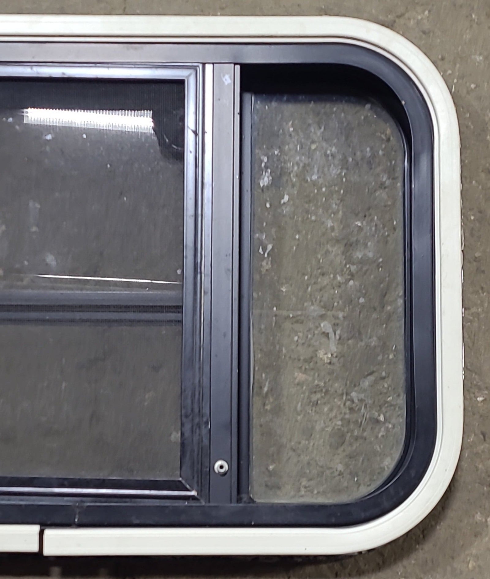 Used Black Radius Opening Window : 24 3/4